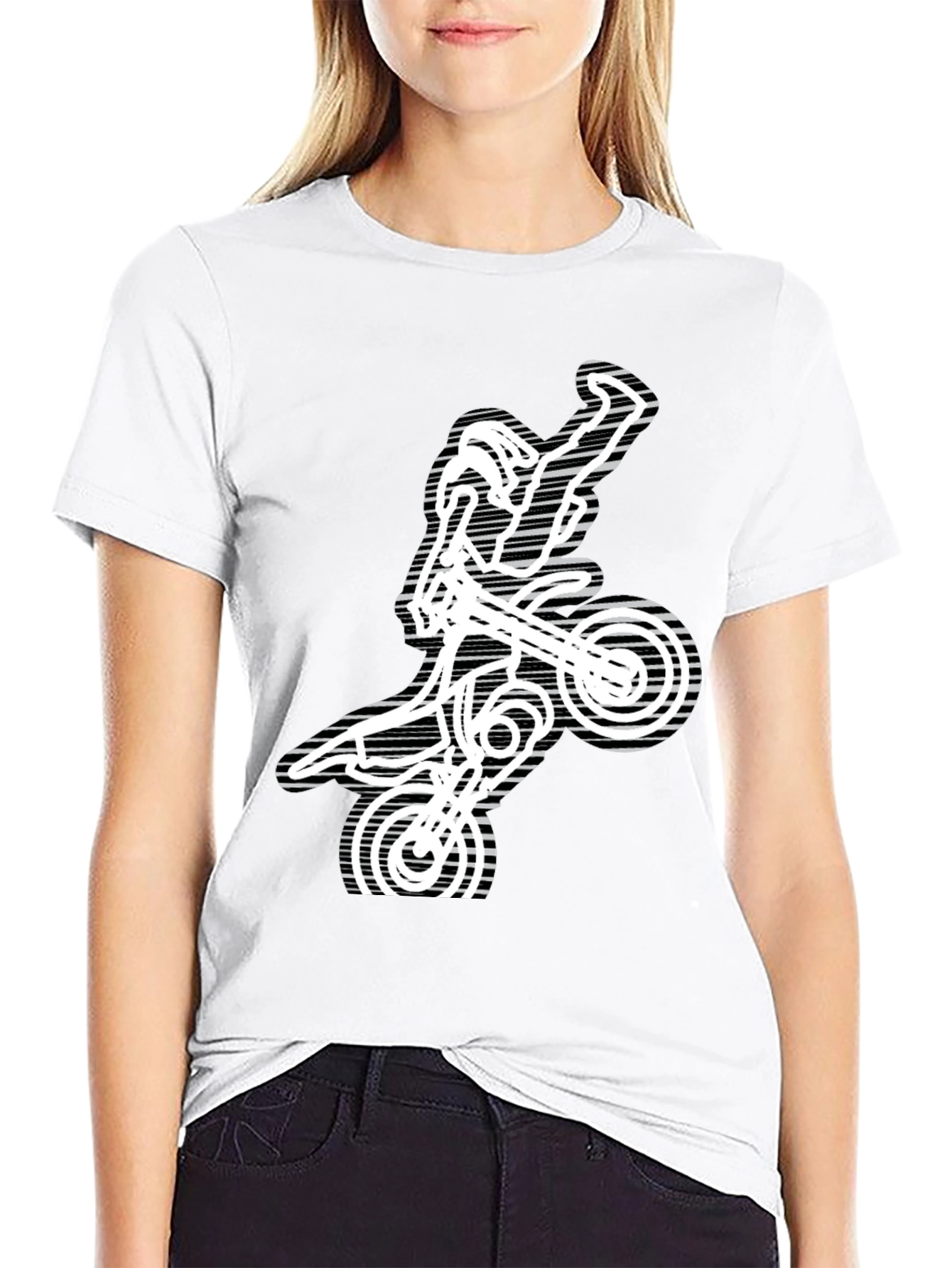 Motocross Rider Graphic Tee - Black