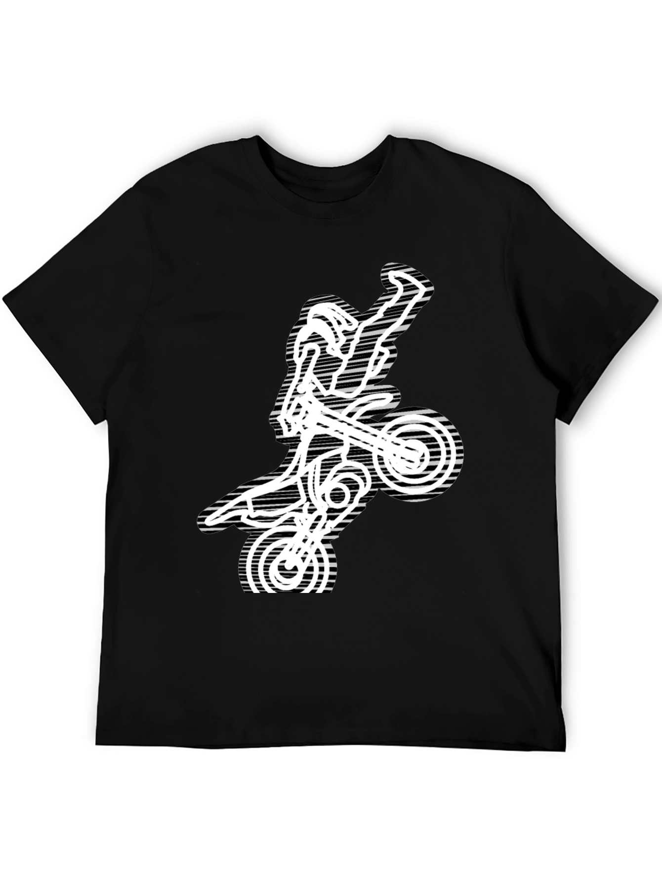 Motocross Rider Graphic Tee - Black