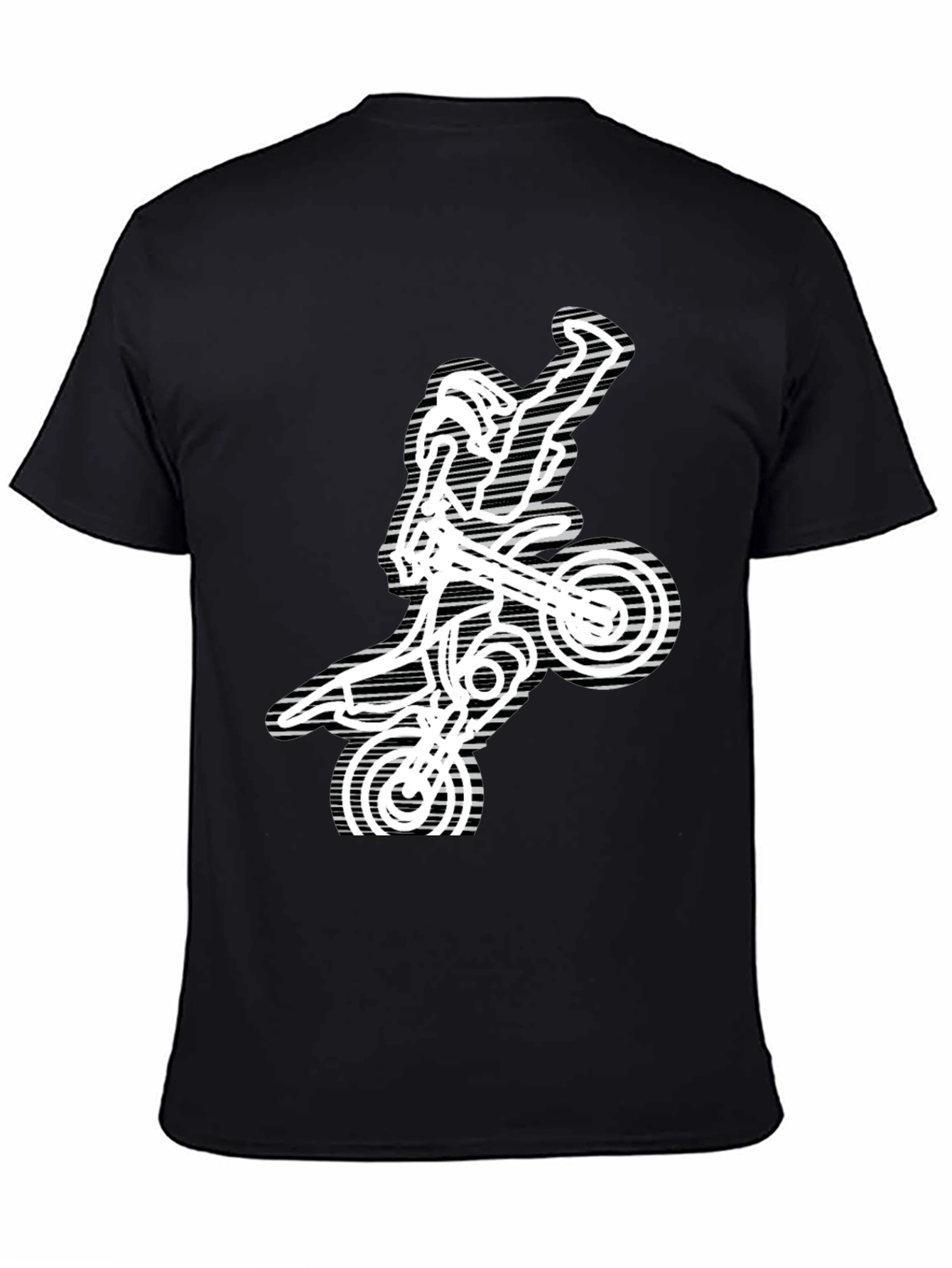 Motocross Rider Graphic Tee - Black