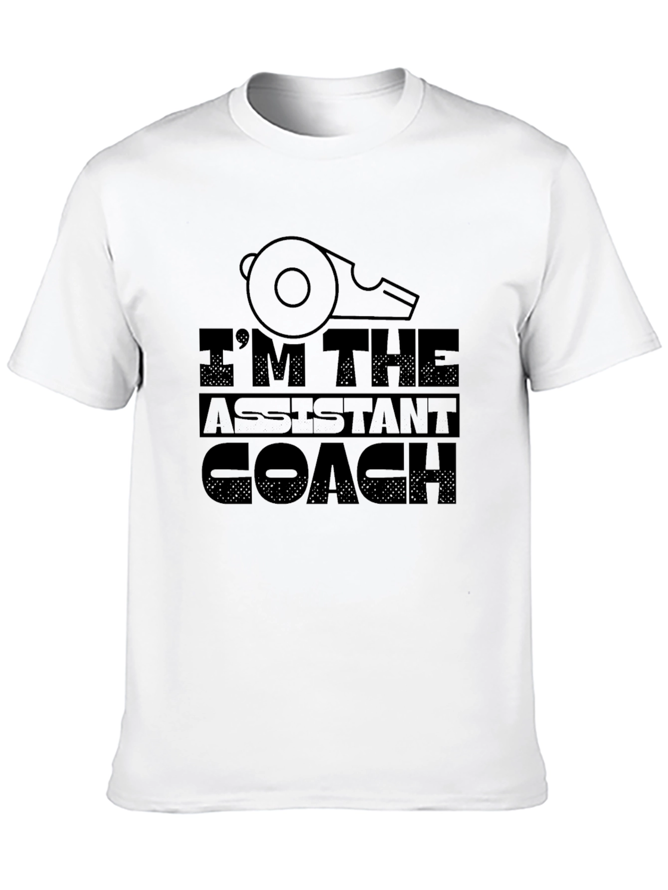 Im The Assistant Coach T-Shirt Whistle Graphic