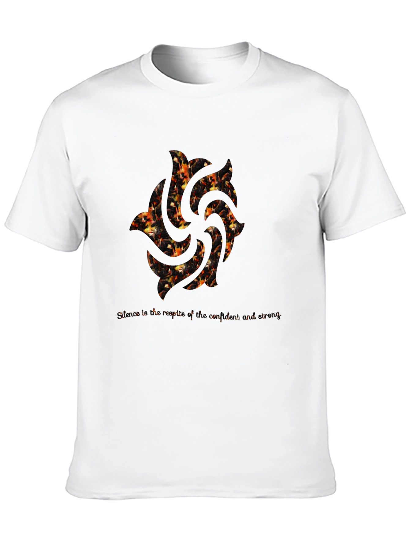 Fiery Swirl Graphic Tee - Unique Design