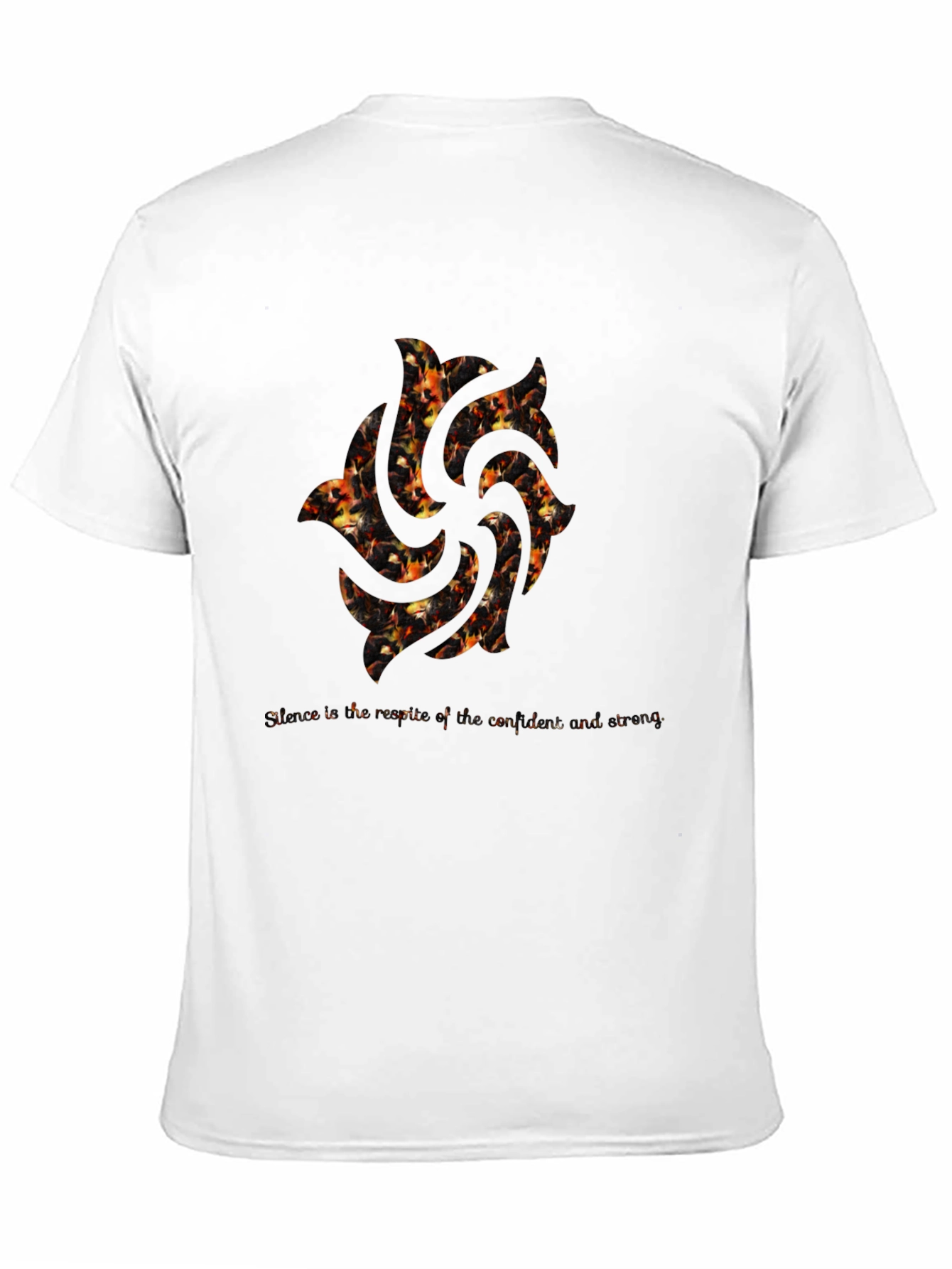 Fiery Swirl Graphic Tee - Unique Design