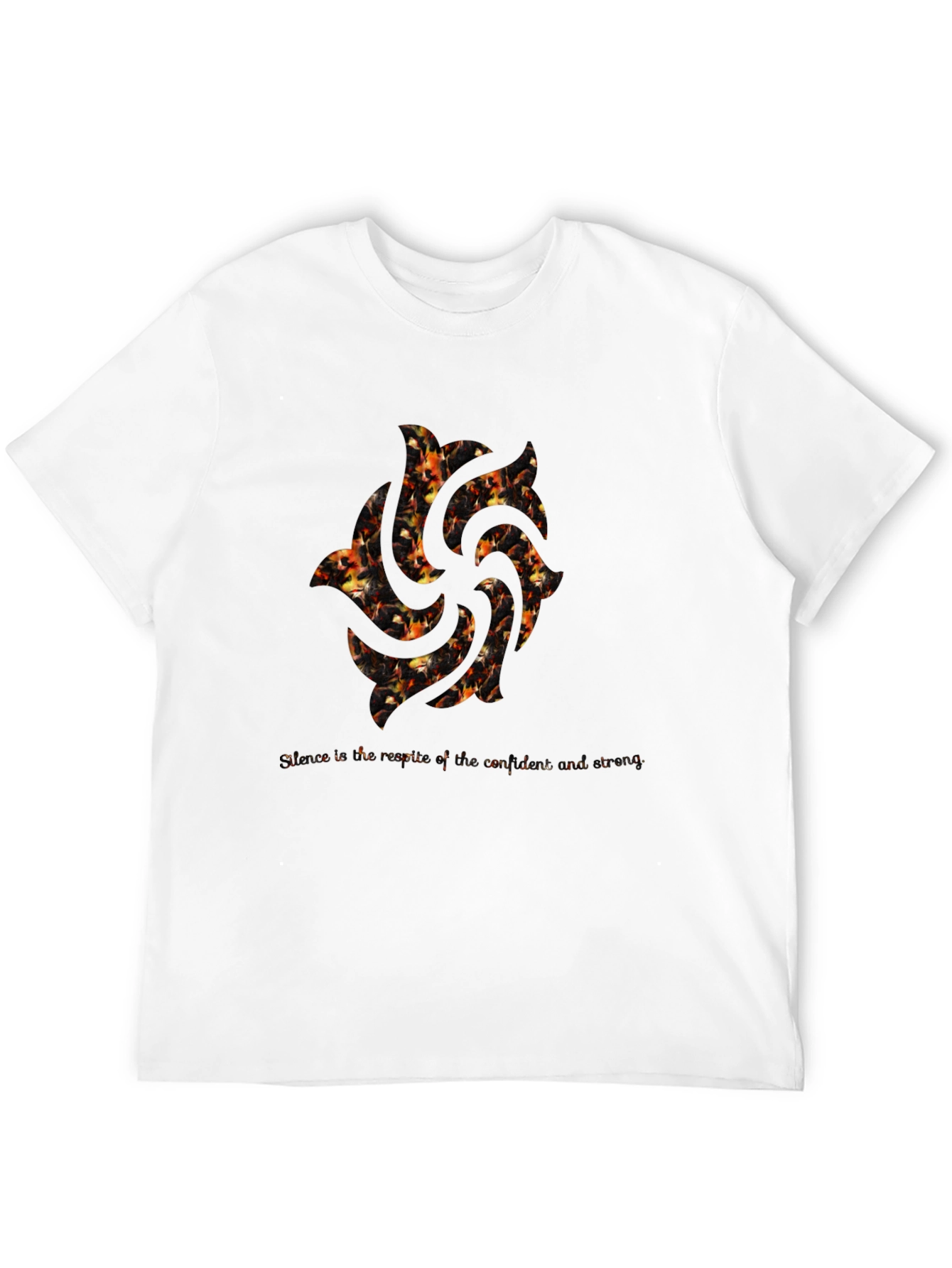 Fiery Swirl Graphic Tee - Unique Design
