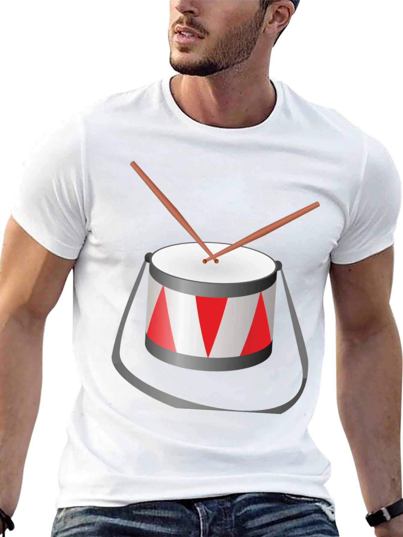 Drum Graphic T-Shirt - Music Lover Tee