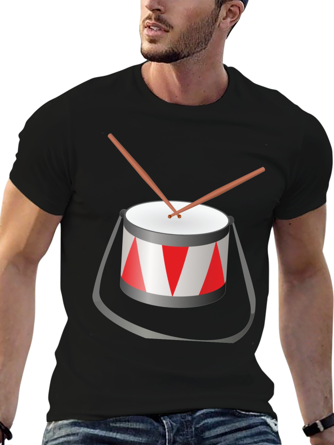 Drum Graphic T-Shirt - Music Lover Tee