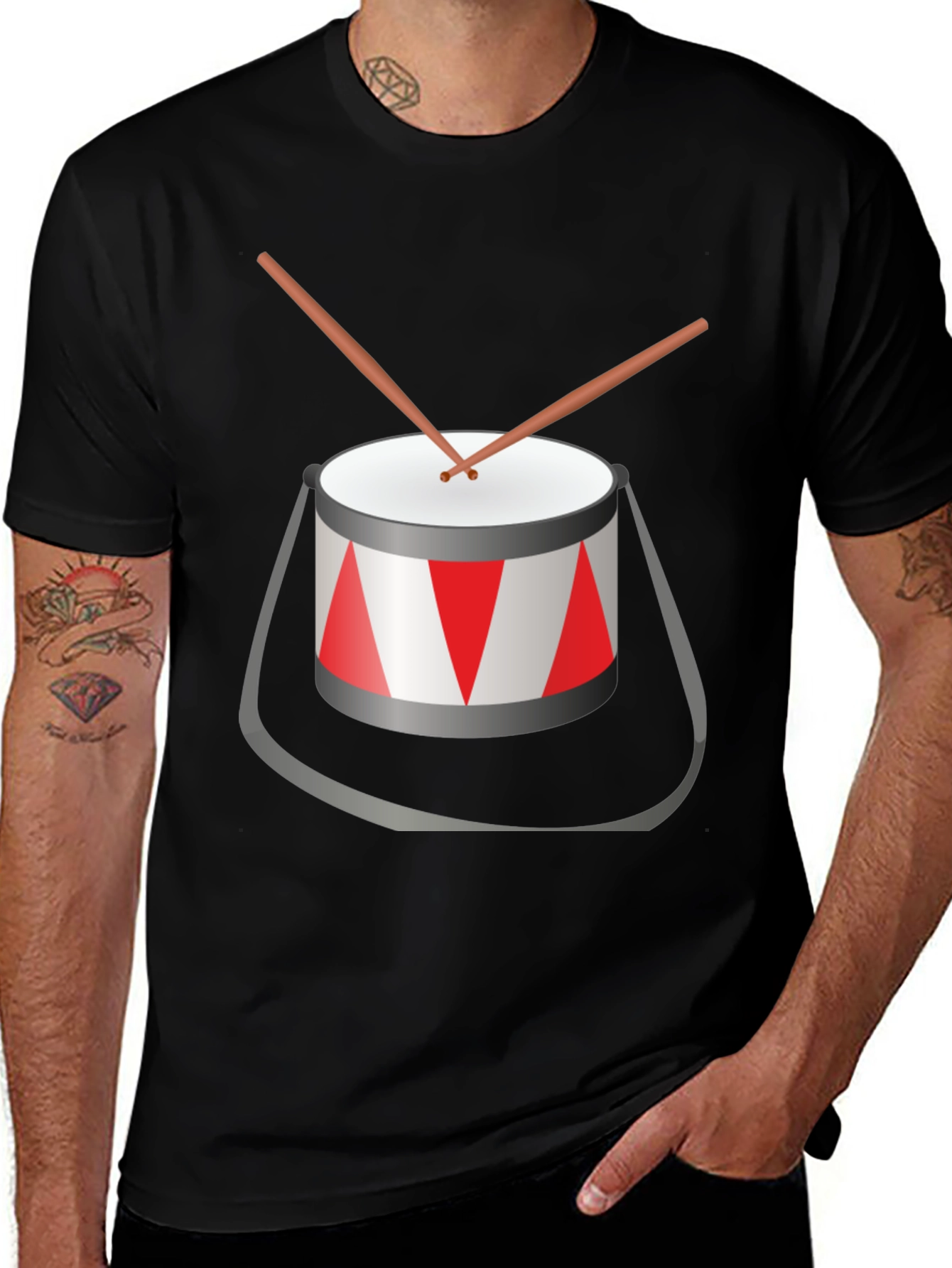 Drum Graphic T-Shirt - Music Lover Tee