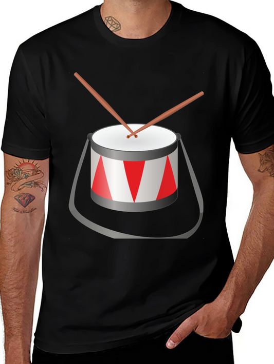 Drum Graphic T-Shirt - Music Lover Tee