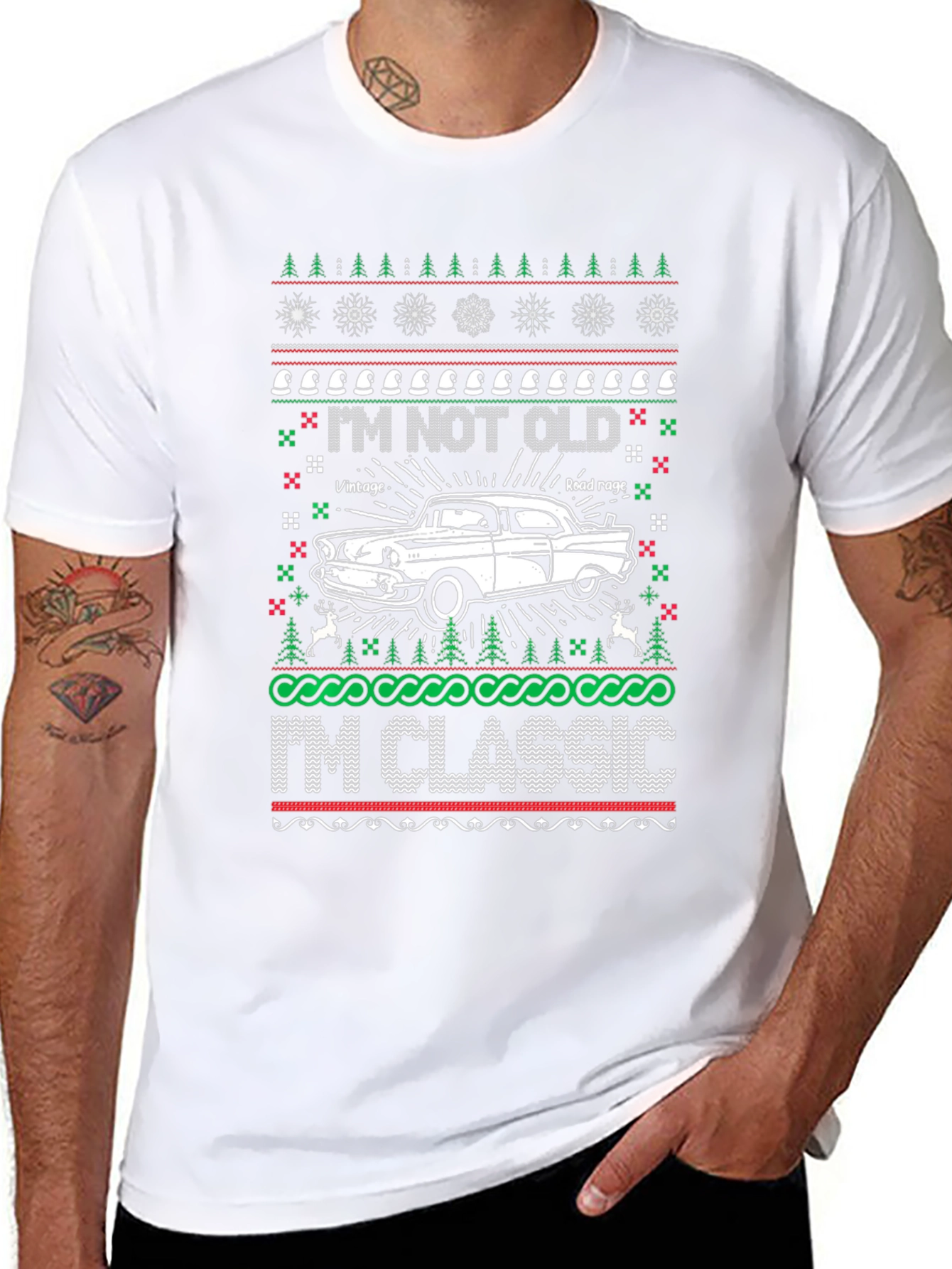 Im Not Old Im Classic Ugly Christmas Sweater T-Shirt