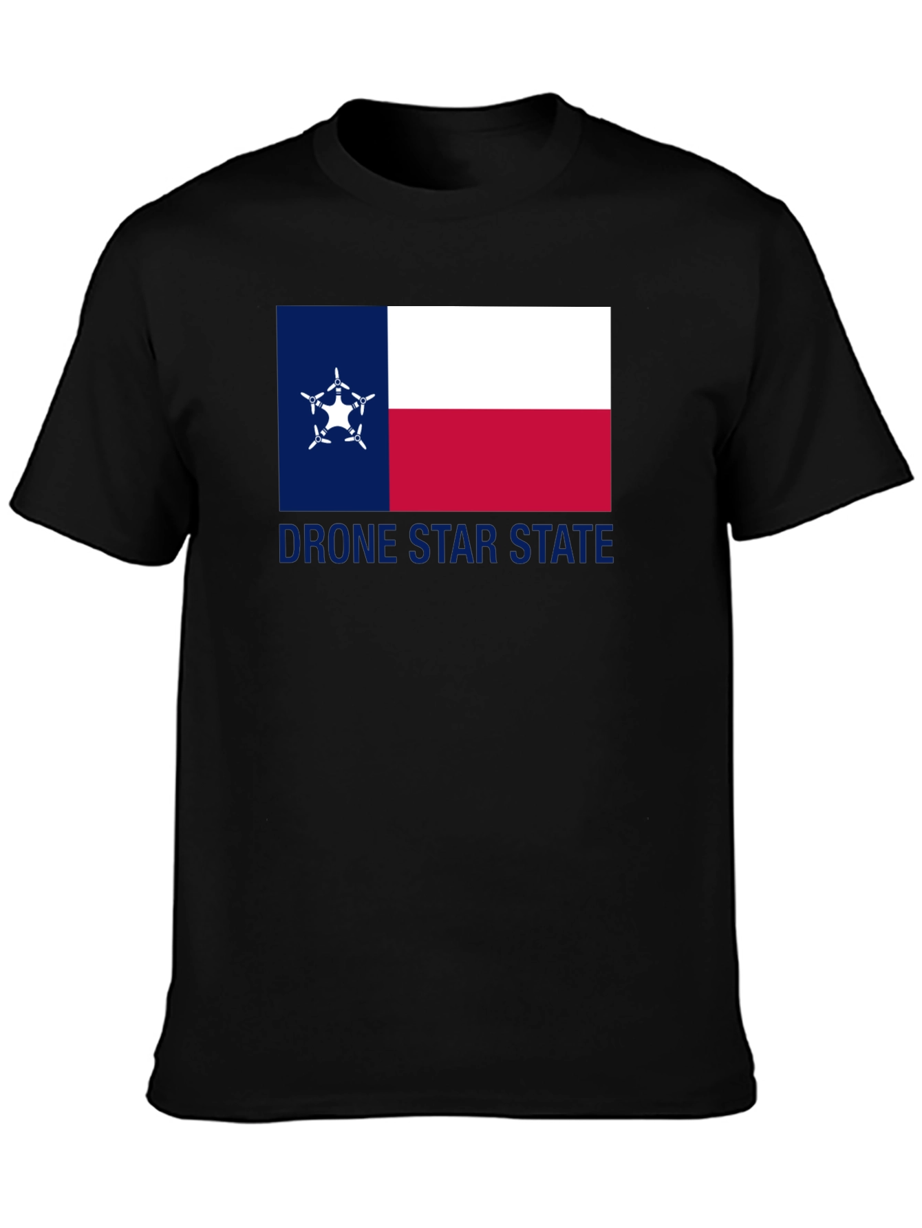 Drone Star State Black T-Shirt