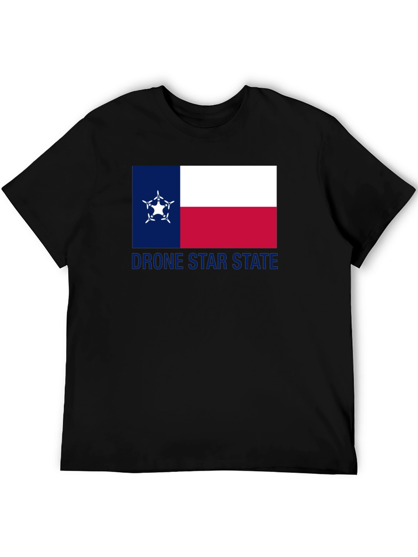 Drone Star State Black T-Shirt