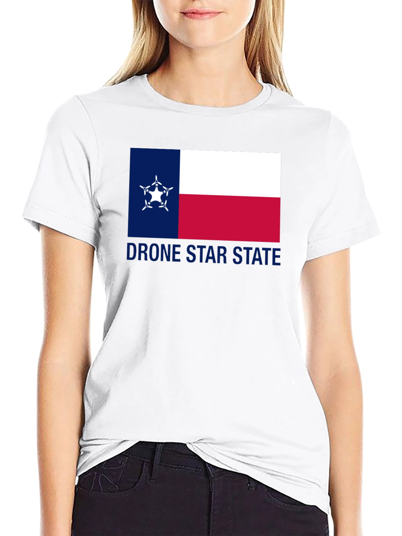 Drone Star State Black T-Shirt