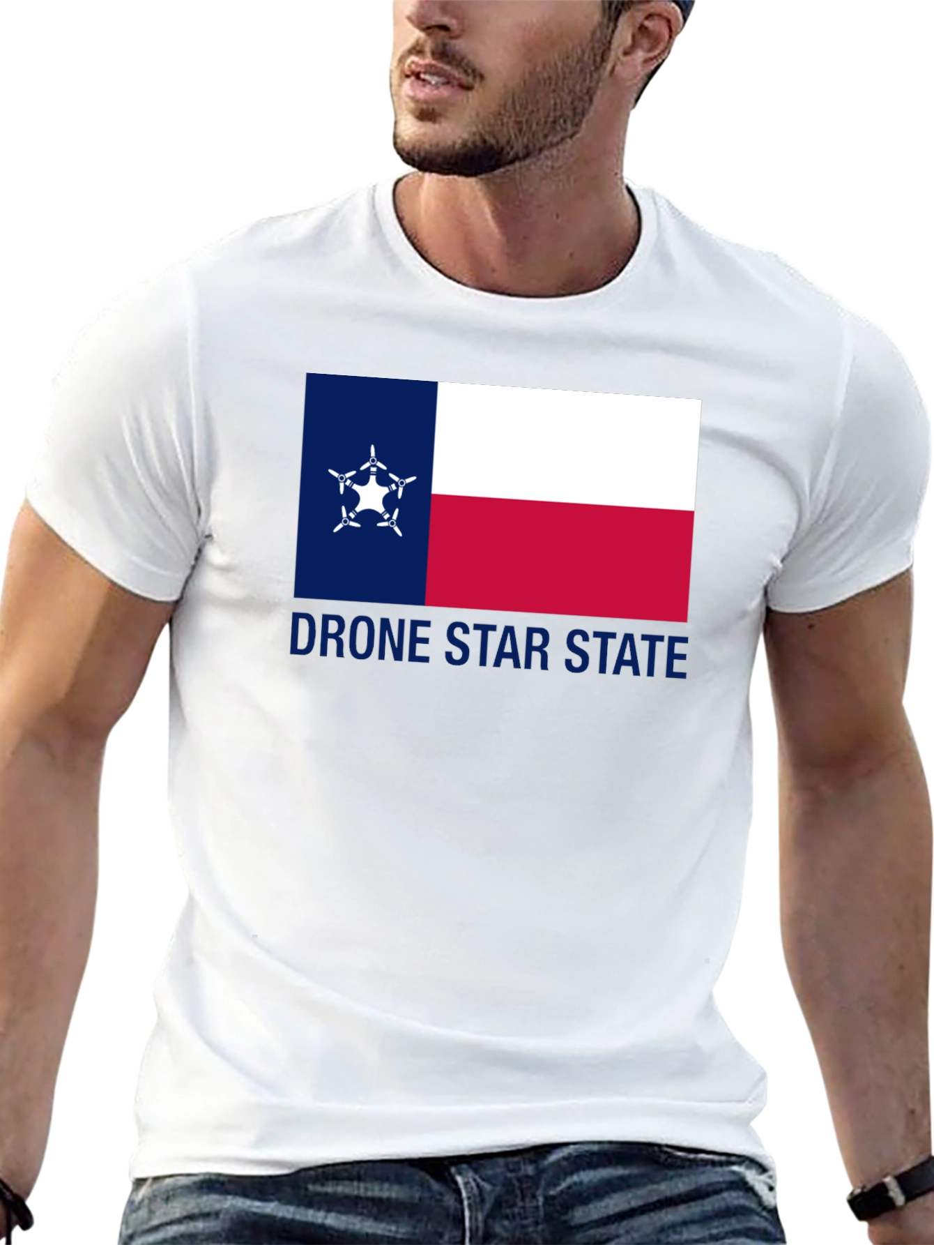 Drone Star State Black T-Shirt