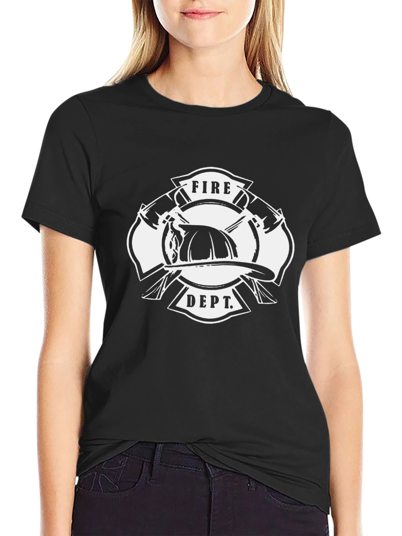 Fire Department T-Shirt - Black