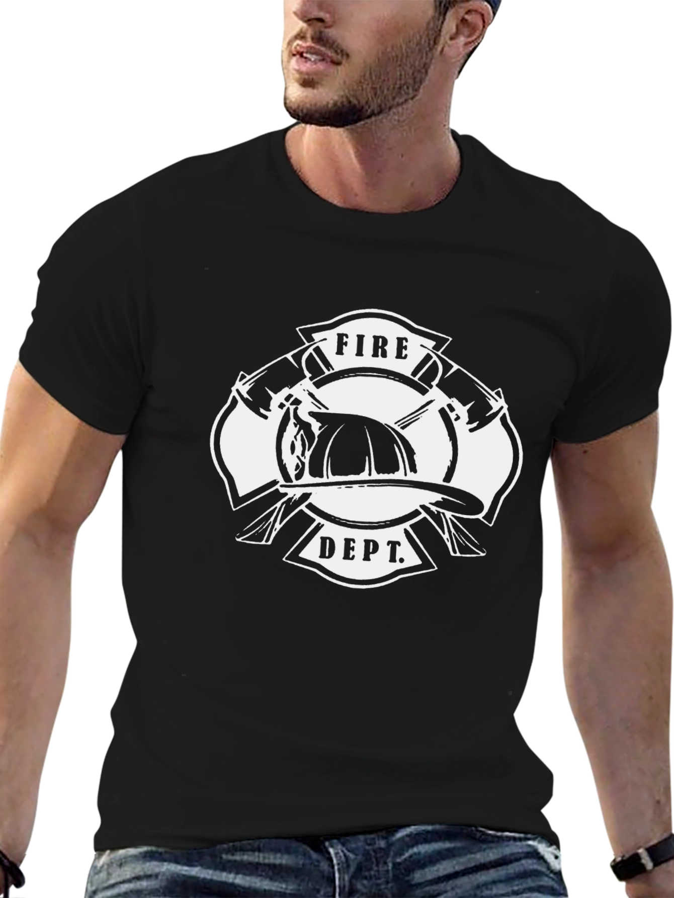 Fire Department T-Shirt - Black