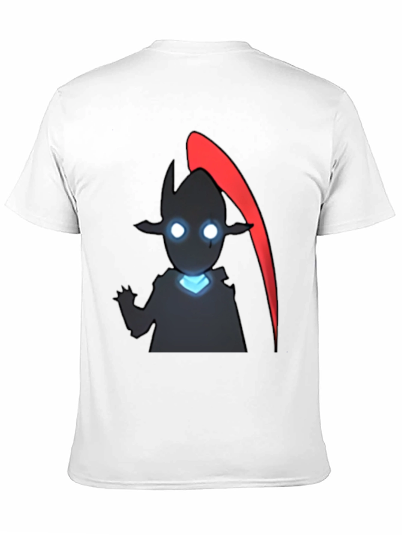 Anime Shadow Character Graphic Tee - Black