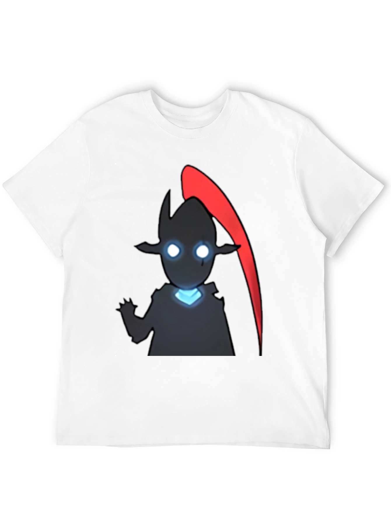 Anime Shadow Character Graphic Tee - Black