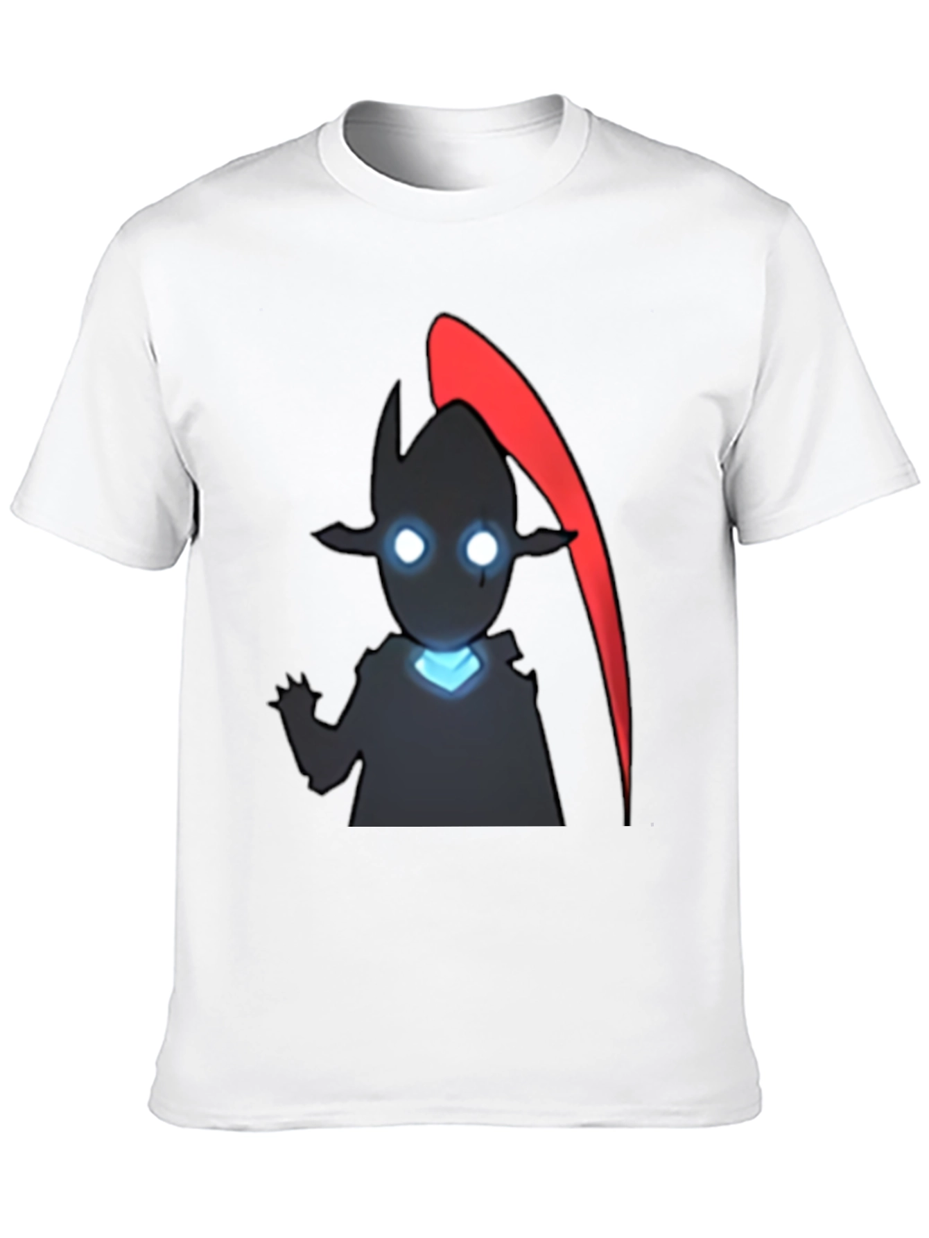 Anime Shadow Character Graphic Tee - Black