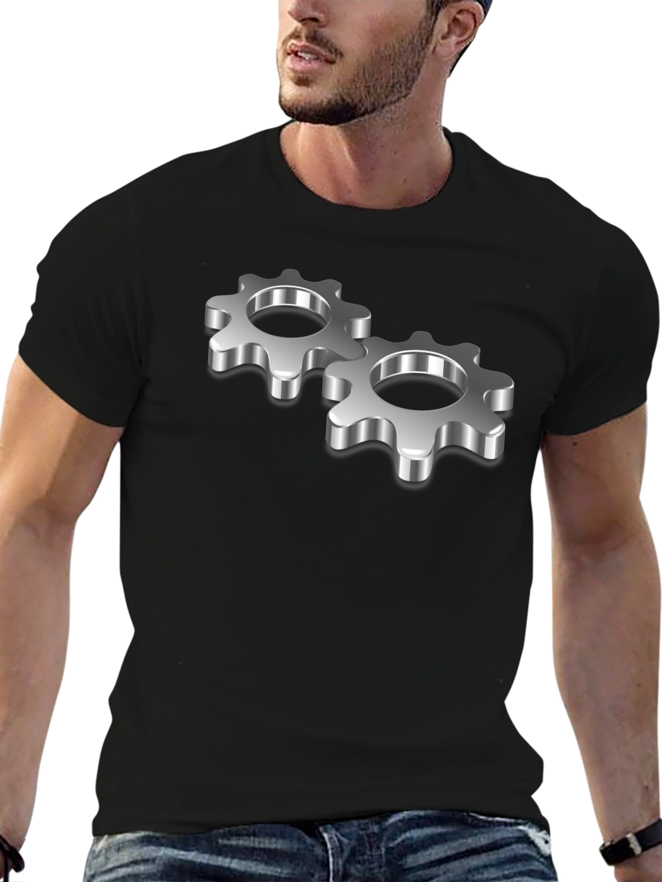Gear Up Black T-Shirt