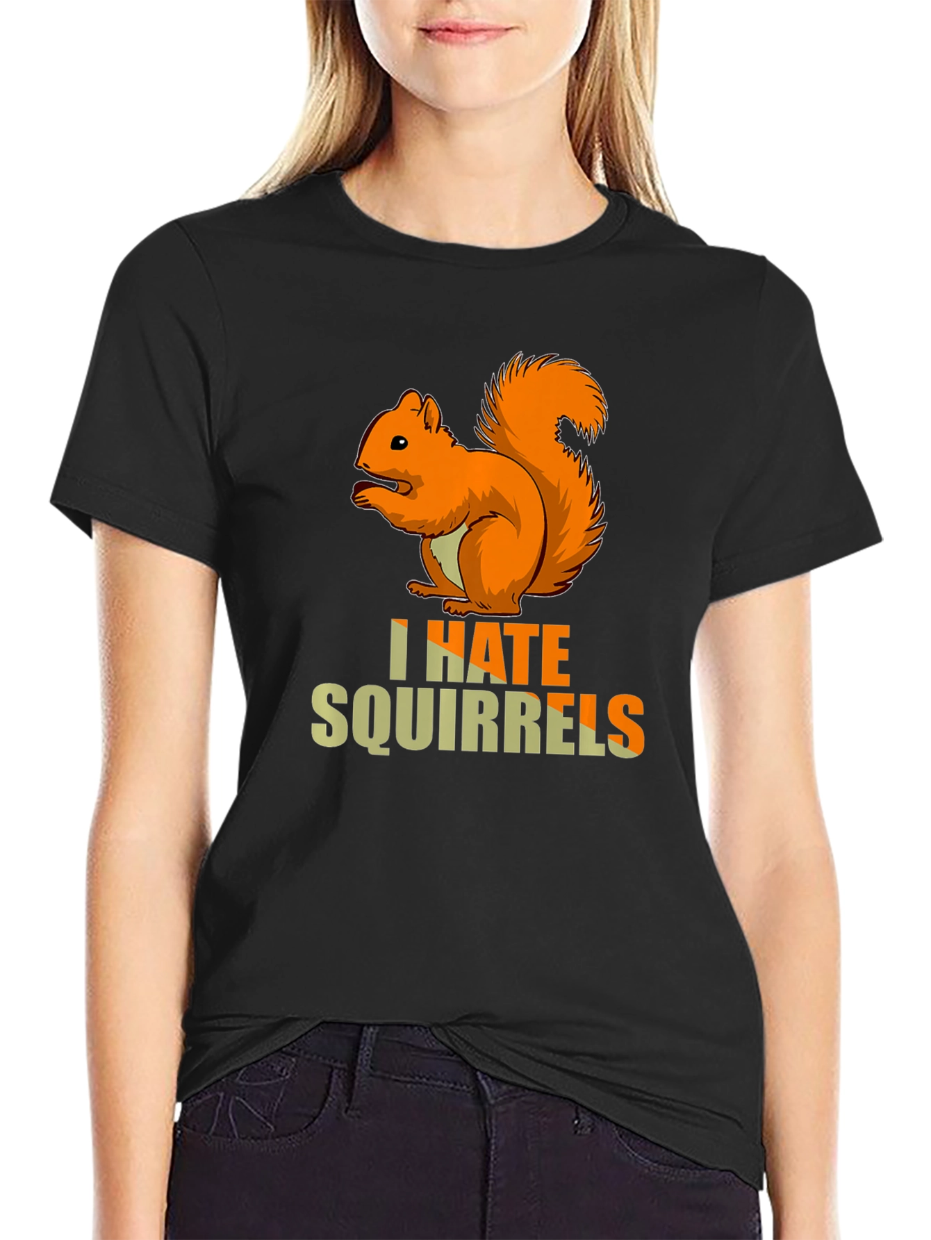 I Hate Squirrels T-Shirt - Funny Graphic Tee