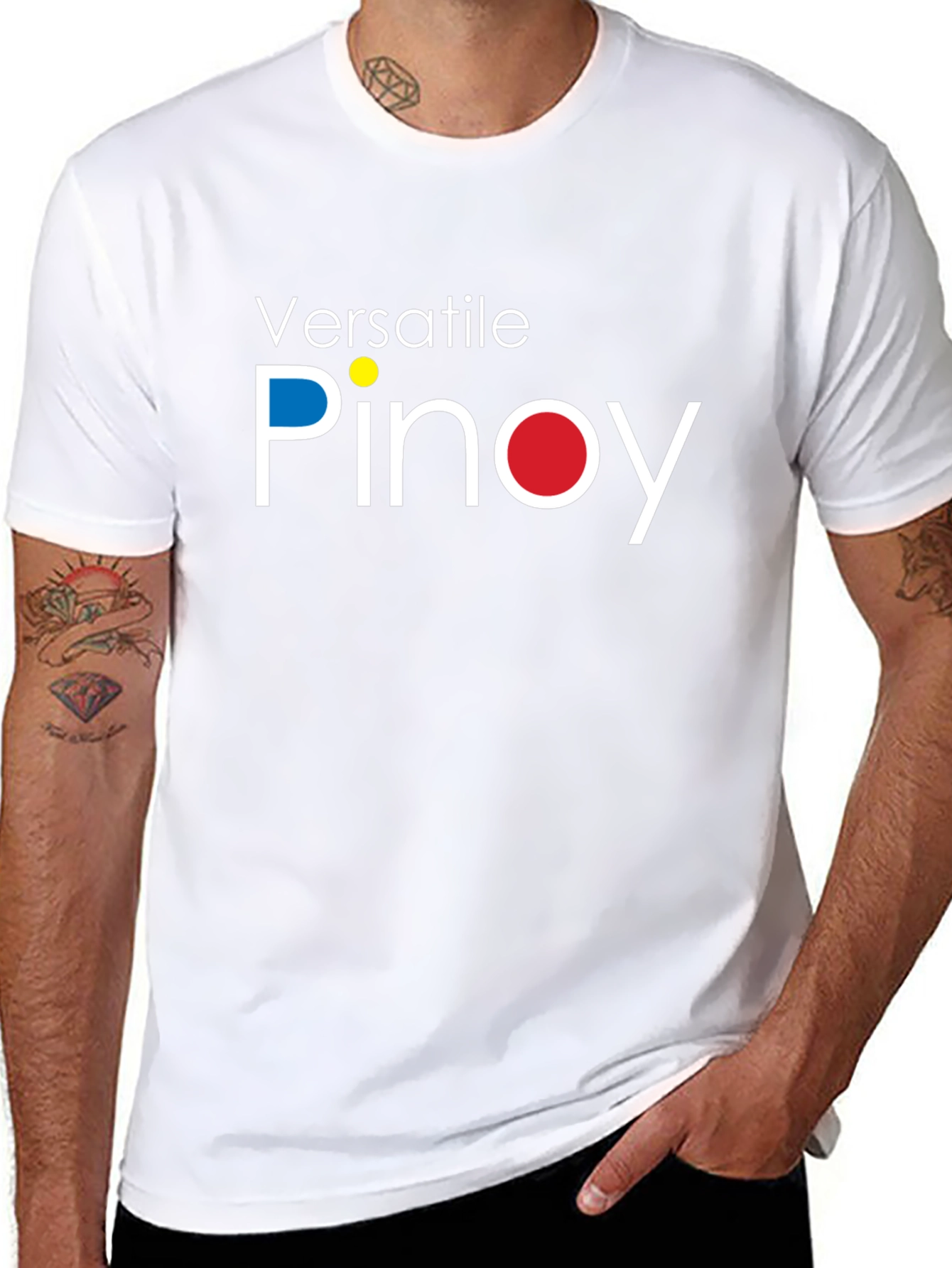 Versatile Pinoy Graphic Tee - Black T-Shirt