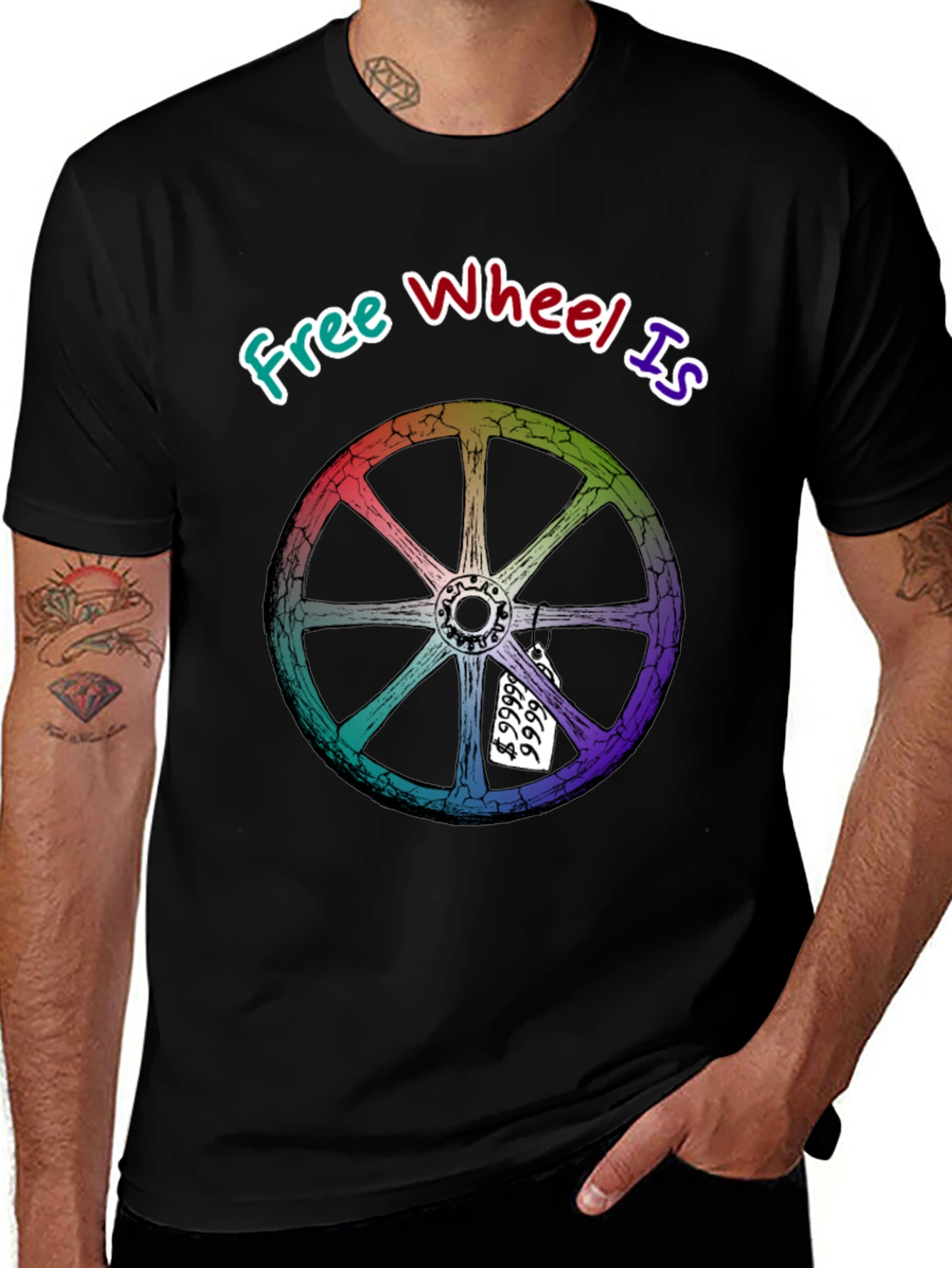 Free Wheel Is Priceless Graphic T-Shirt