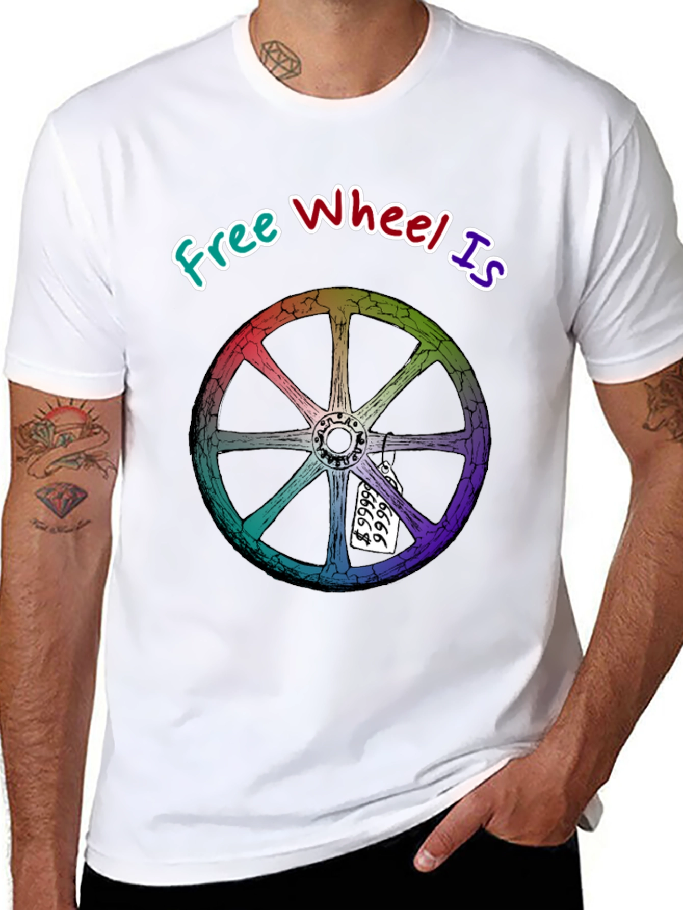 Free Wheel Is Priceless Graphic T-Shirt