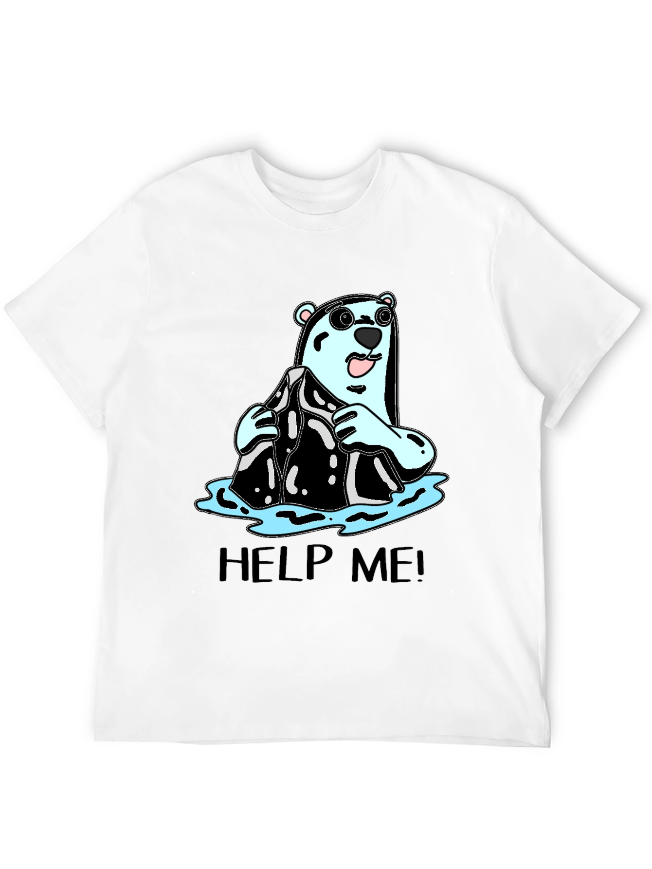 Polar Bear Help Graphic Tee
