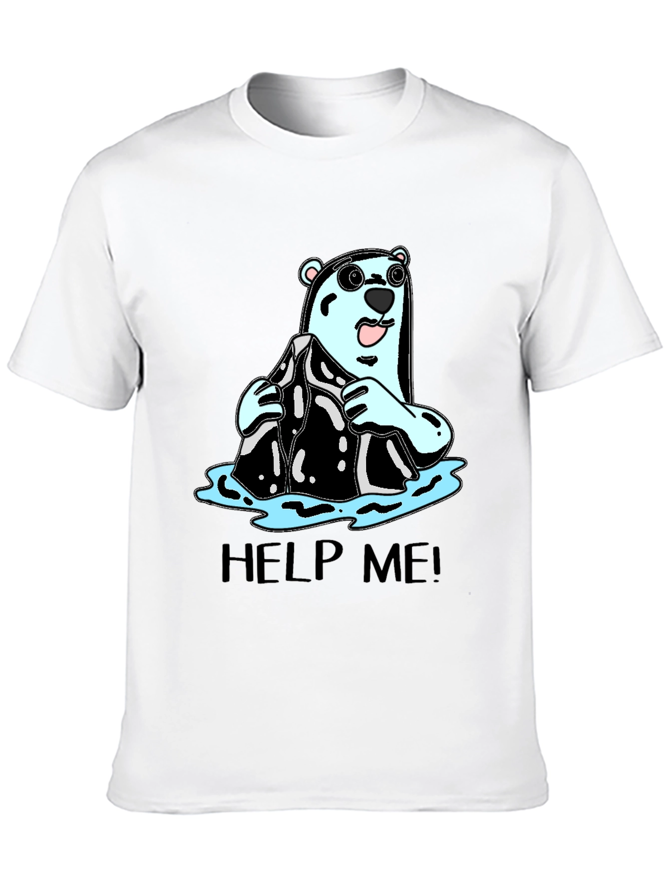 Polar Bear Help Graphic Tee