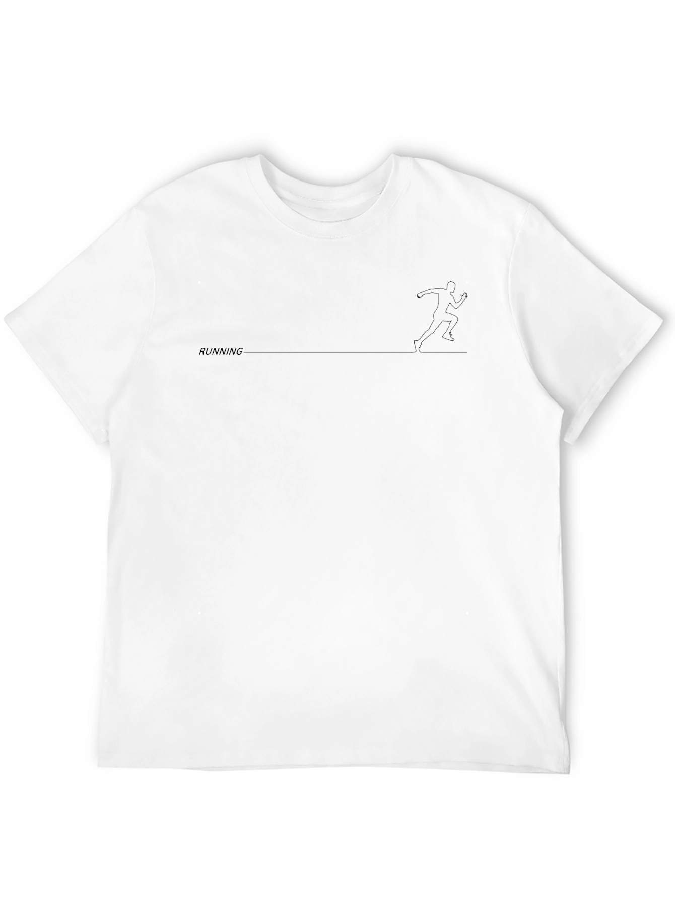Minimalist Running Graphic Black T-Shirt