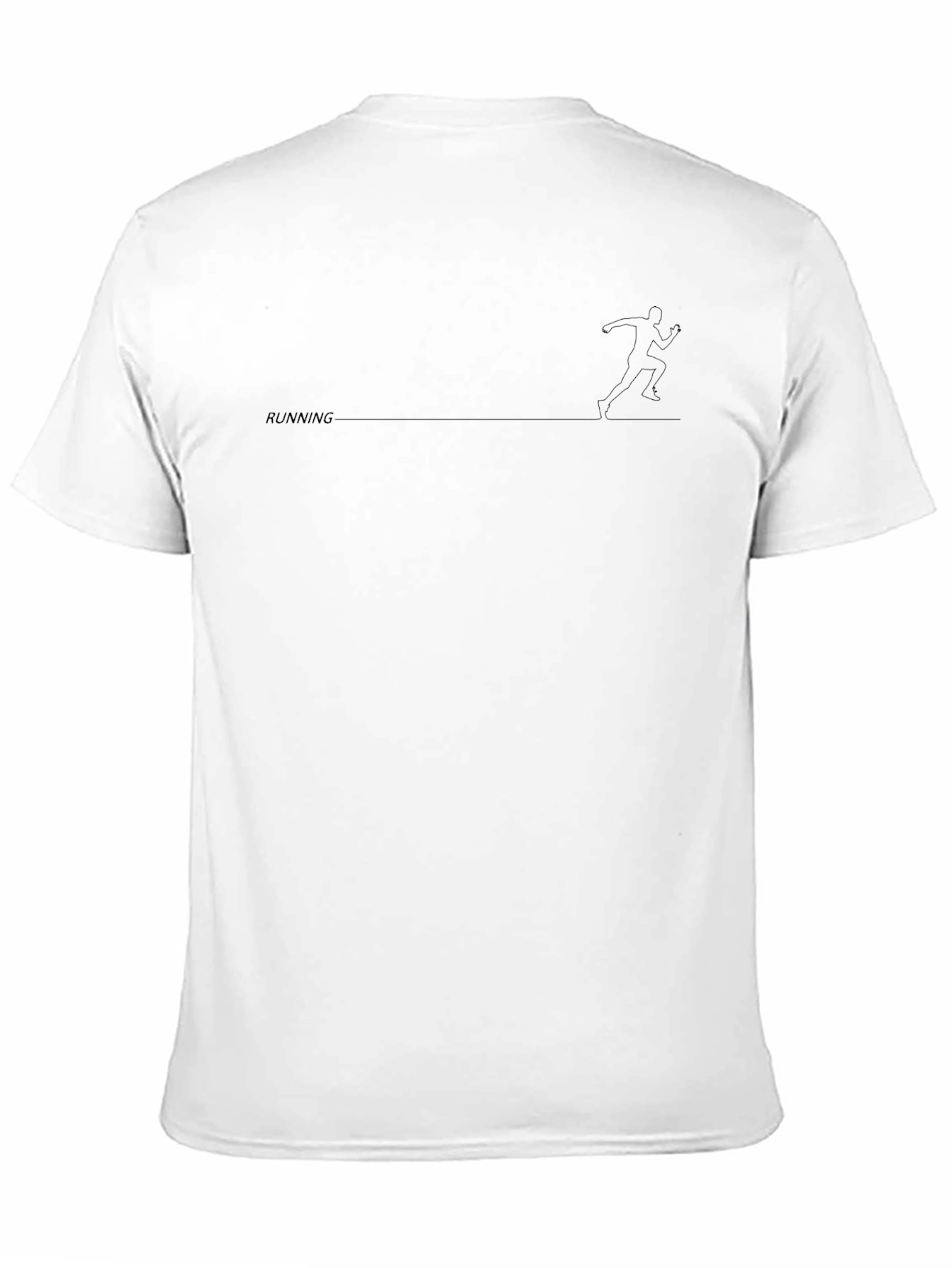 Minimalist Running Graphic Black T-Shirt