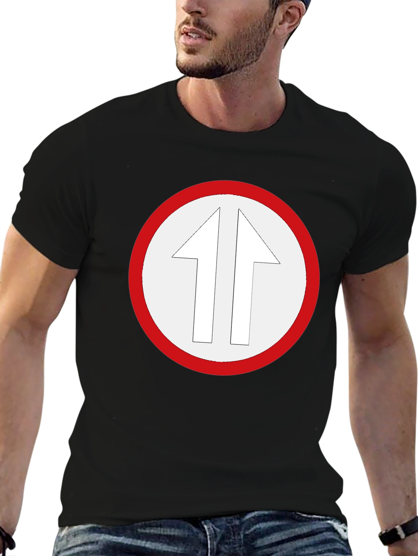 Arrow Circle Graphic T-Shirt