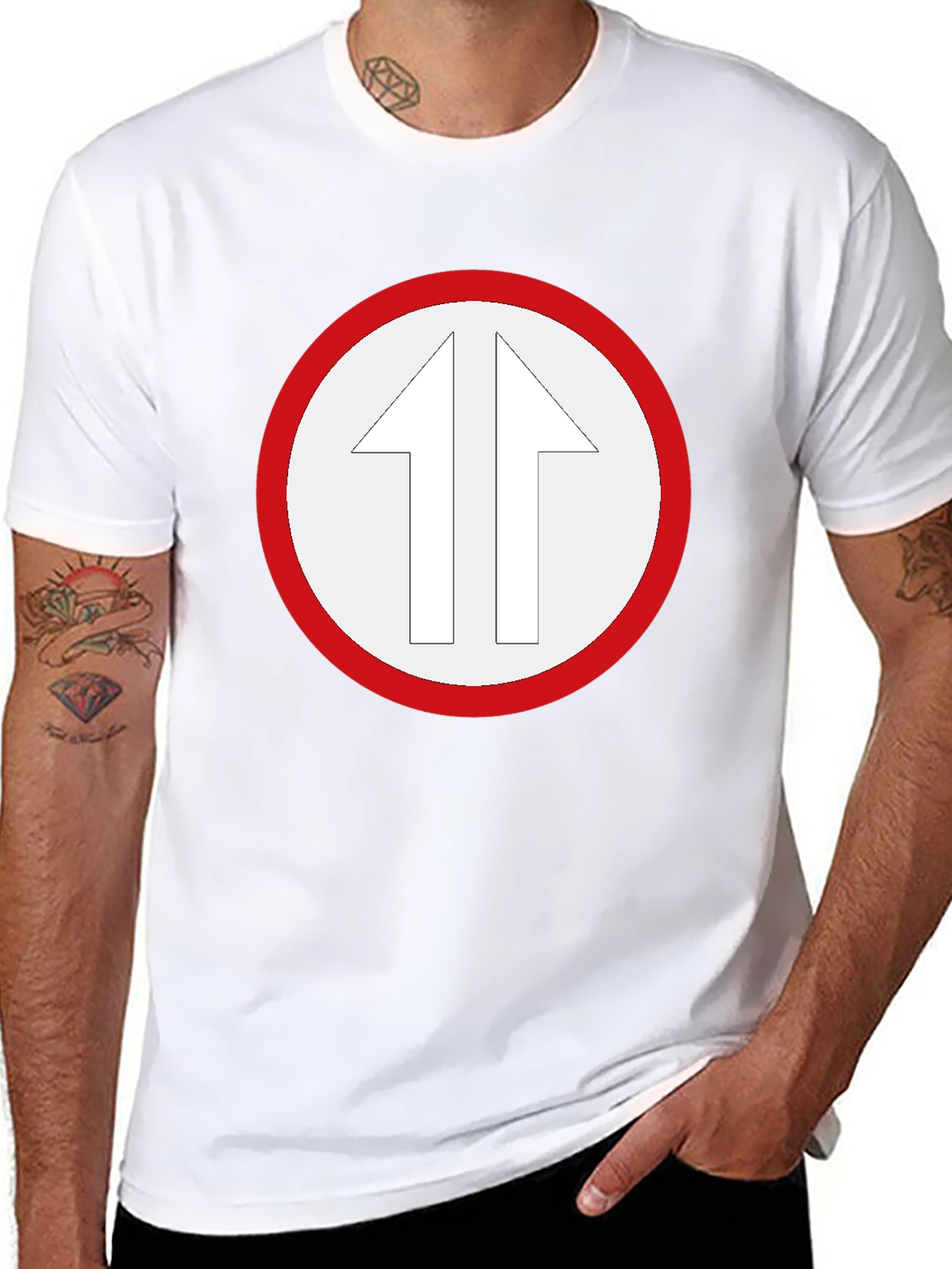 Arrow Circle Graphic T-Shirt
