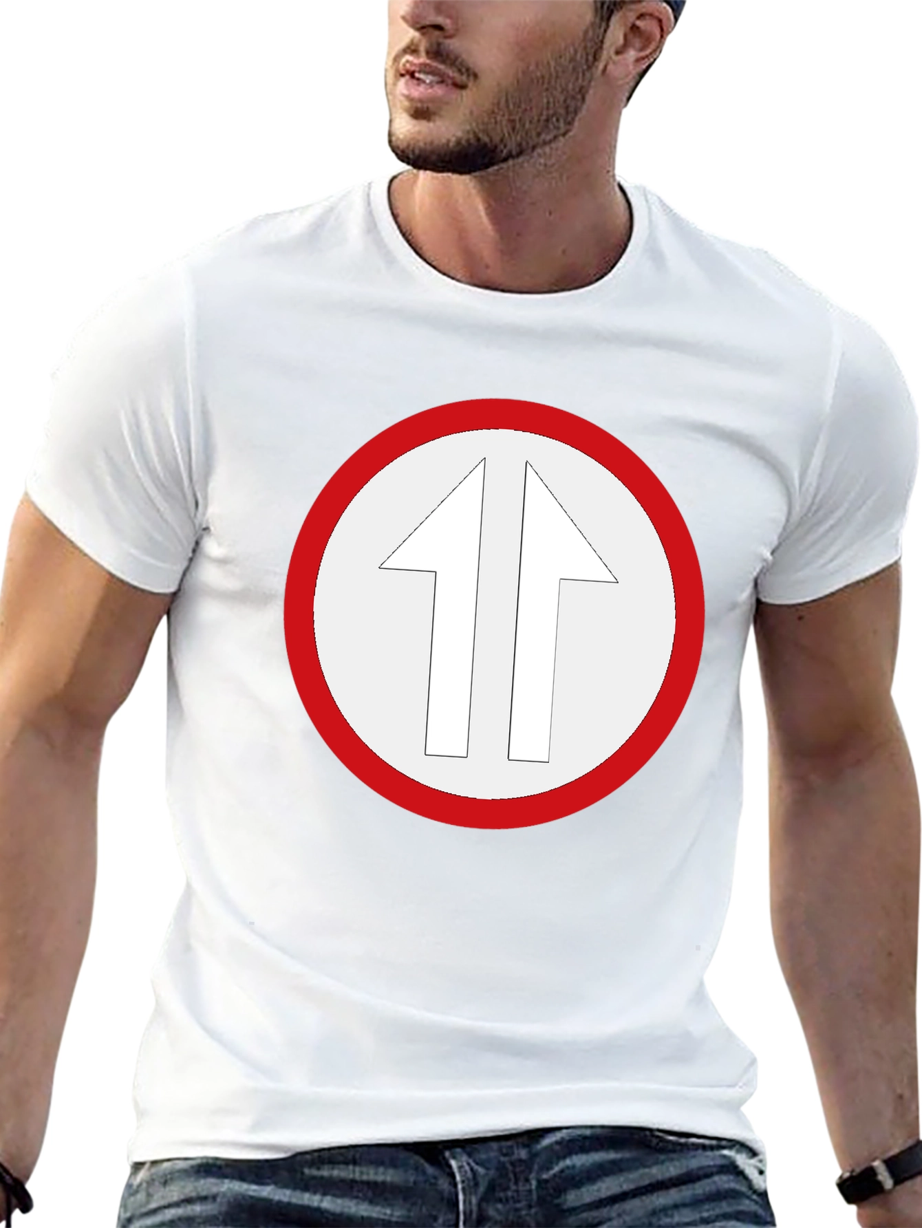 Arrow Circle Graphic T-Shirt