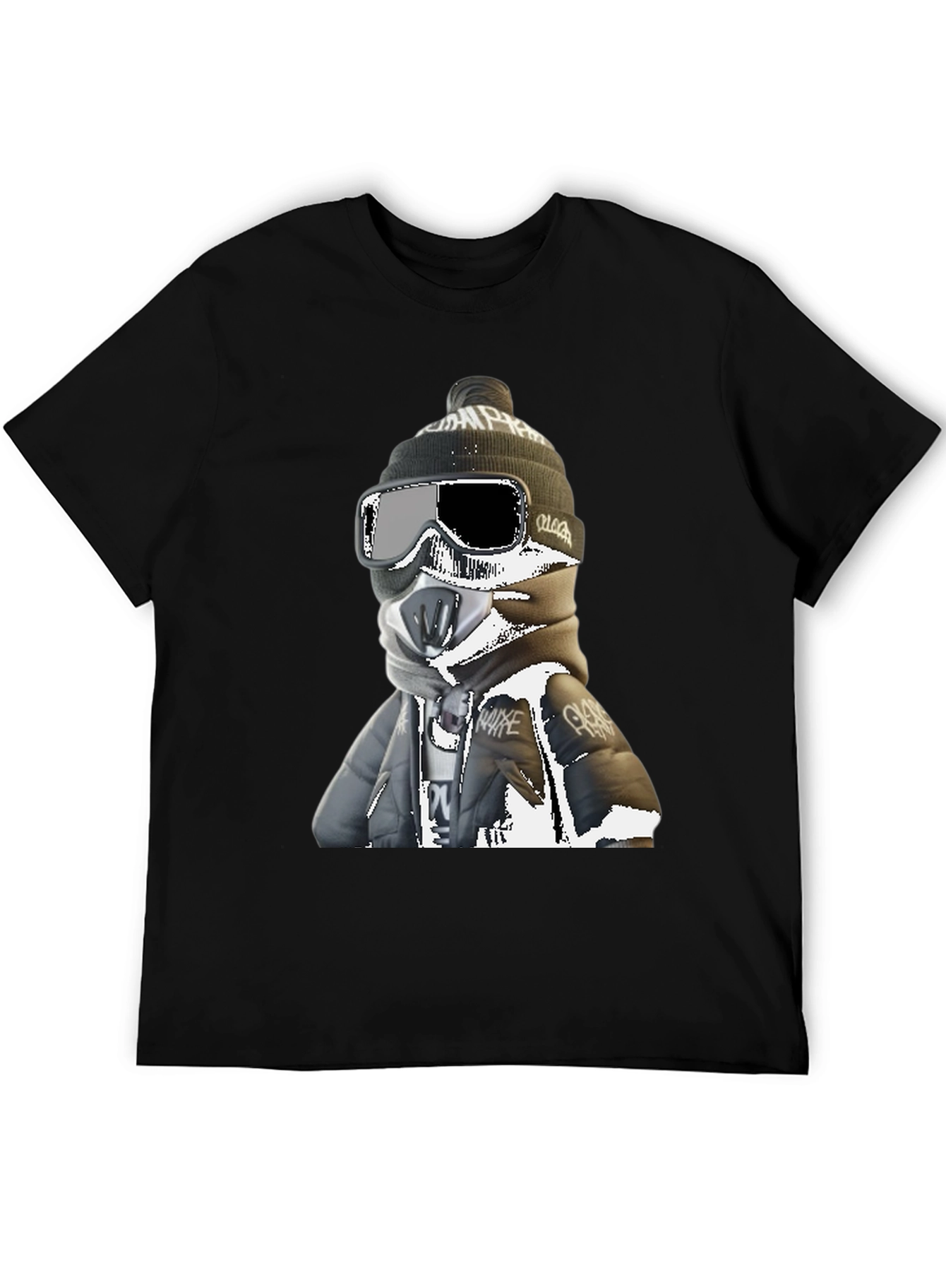 Cool Winter Rider Graphic Tee - Black