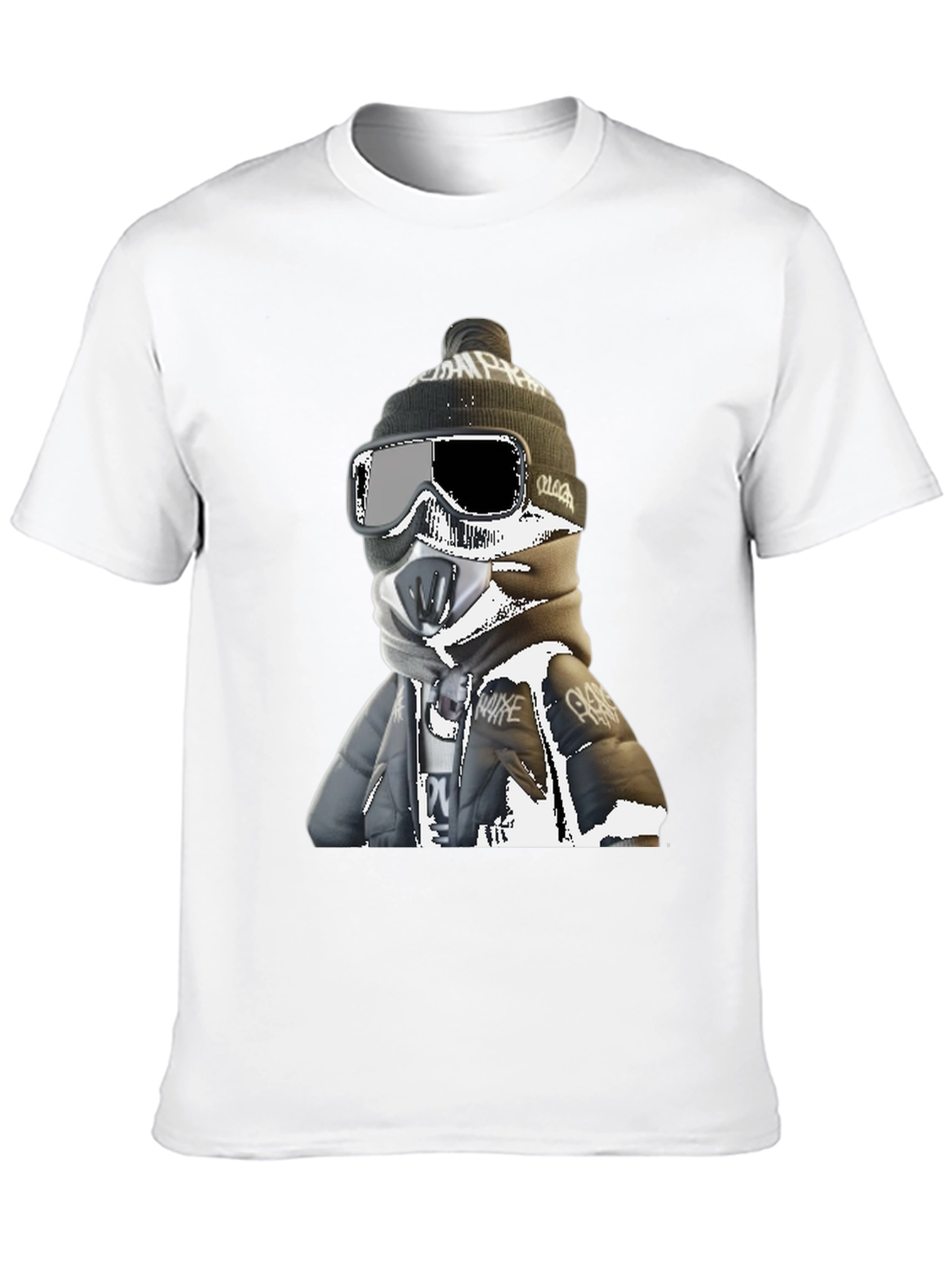 Cool Winter Rider Graphic Tee - Black