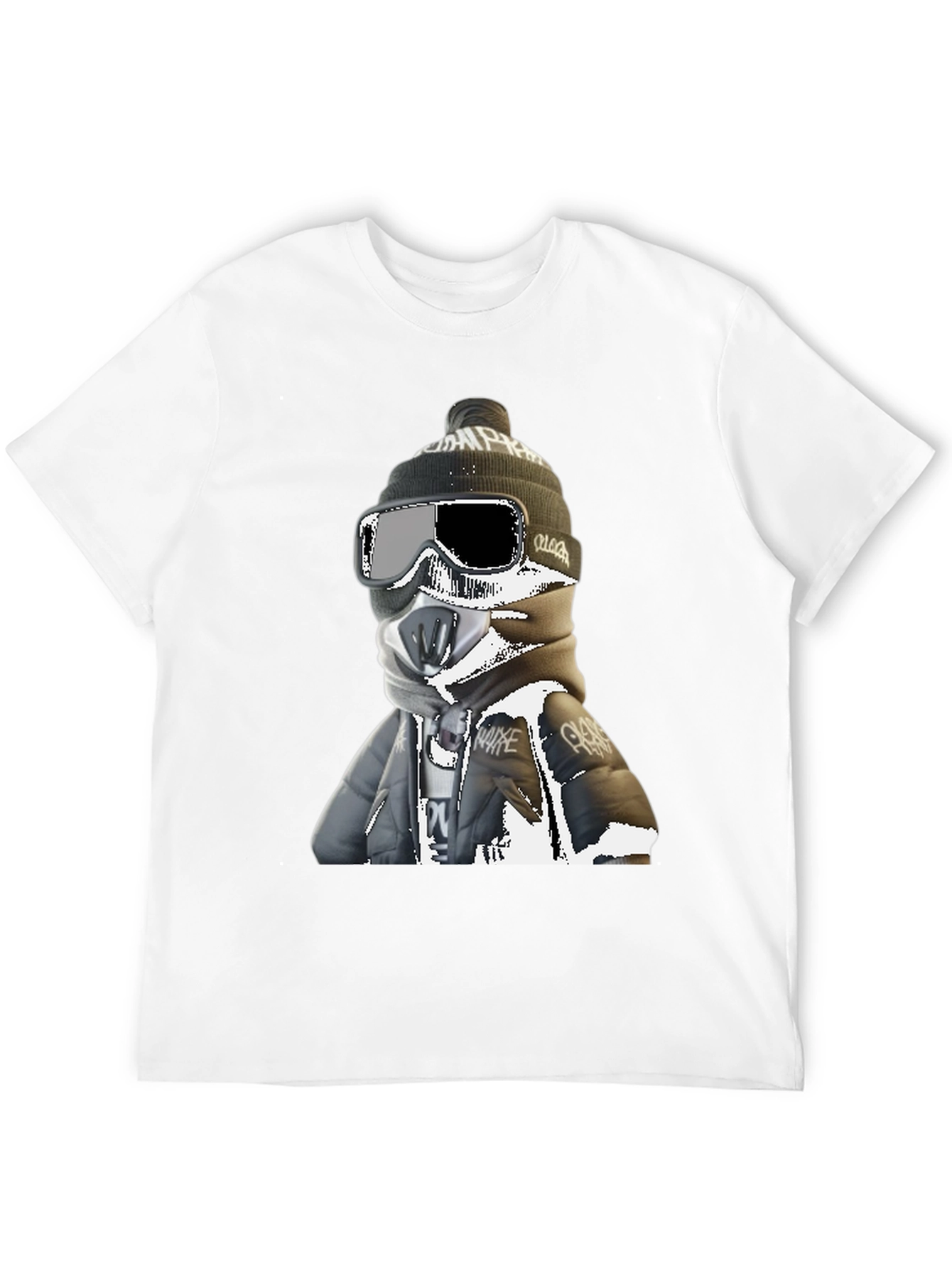Cool Winter Rider Graphic Tee - Black