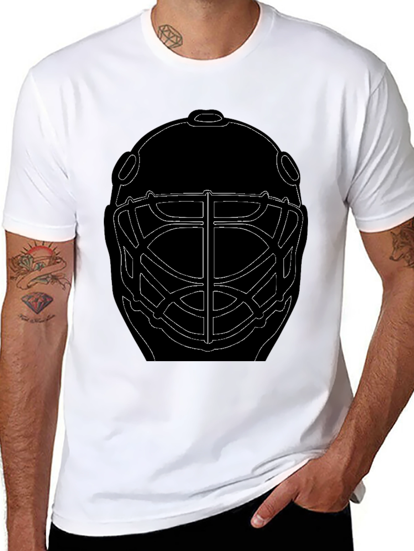 Hockey Goalie Mask Graphic Tee