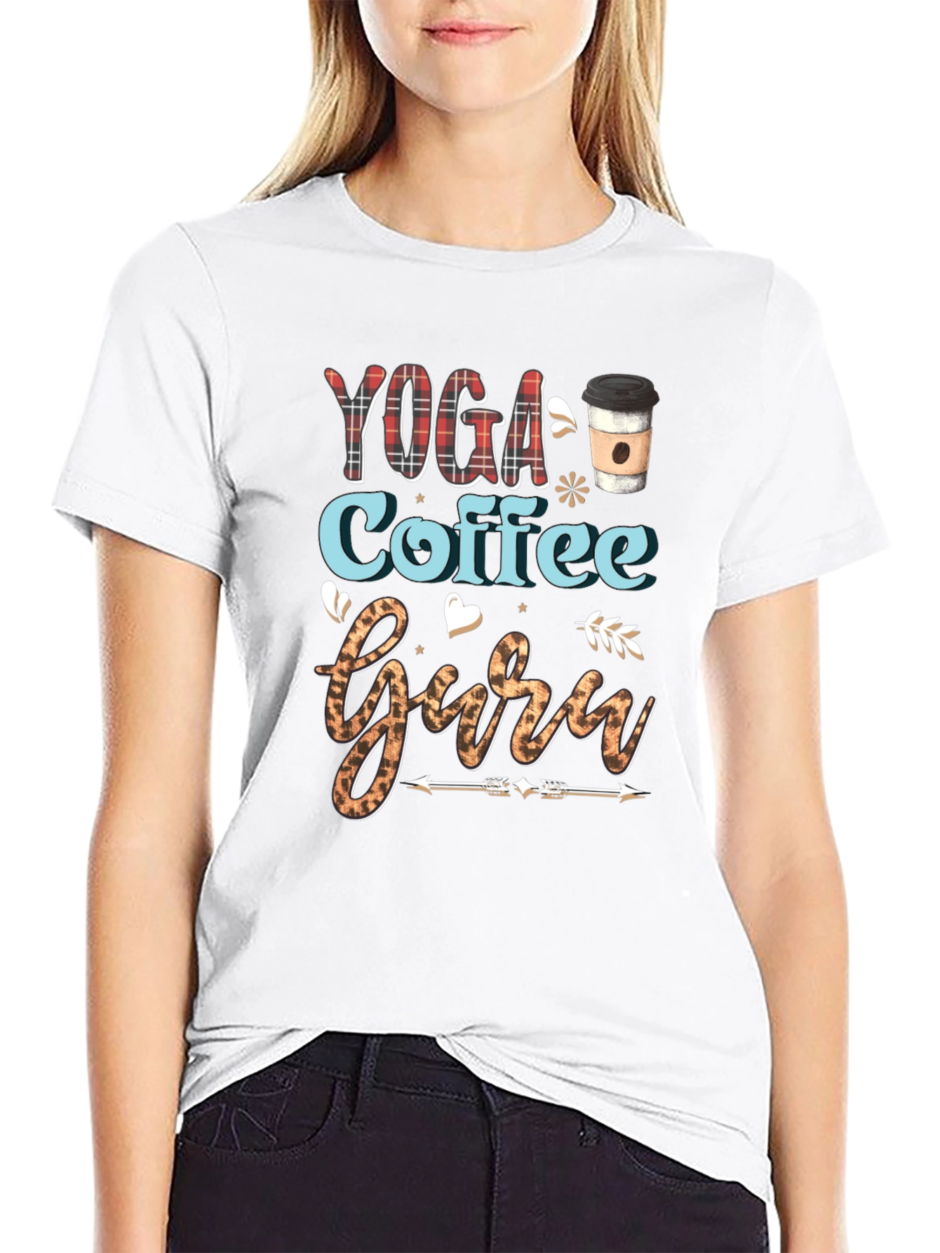 Yoga Coffee Guru Graphic Tee