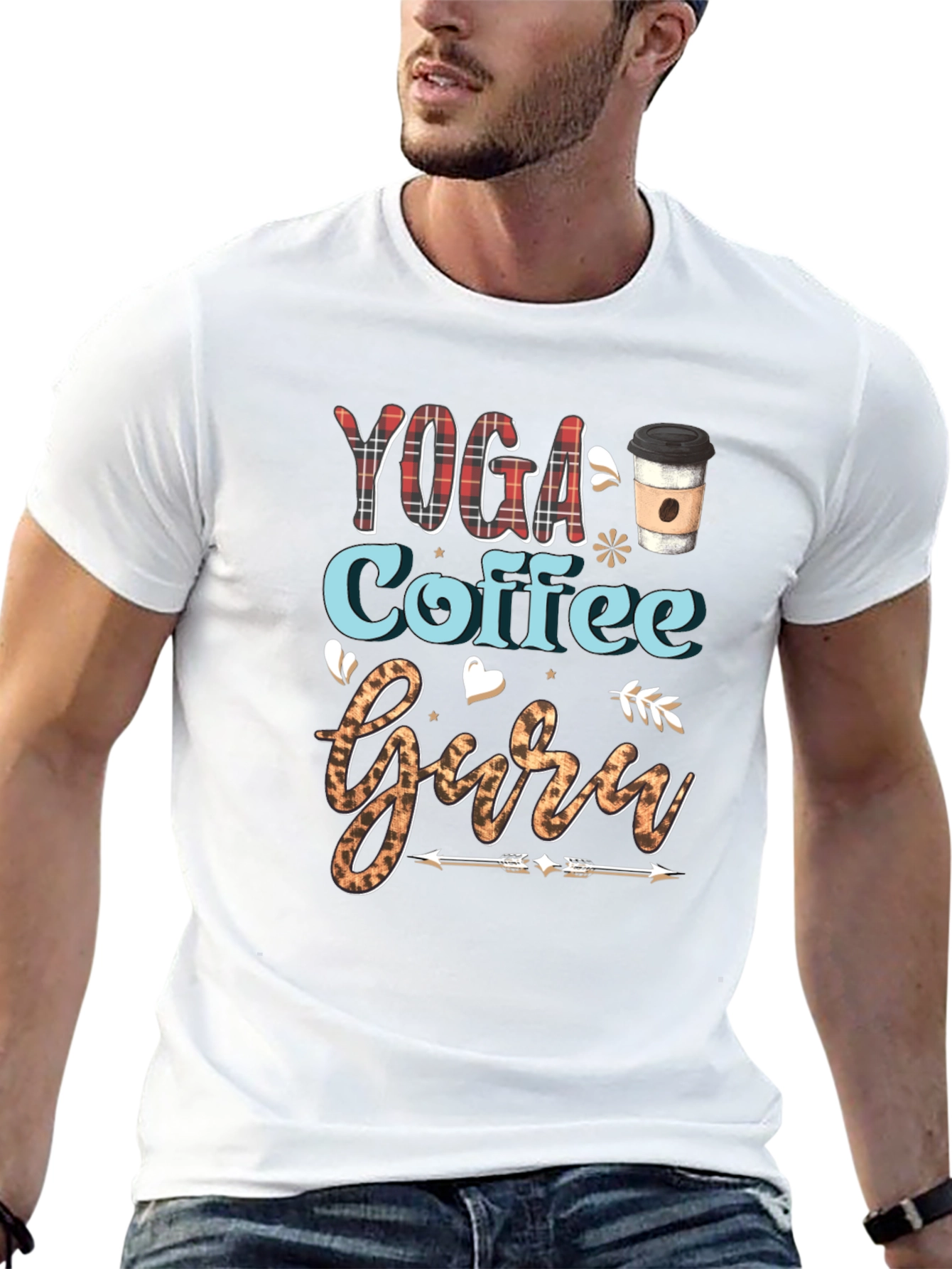 Yoga Coffee Guru Graphic Tee
