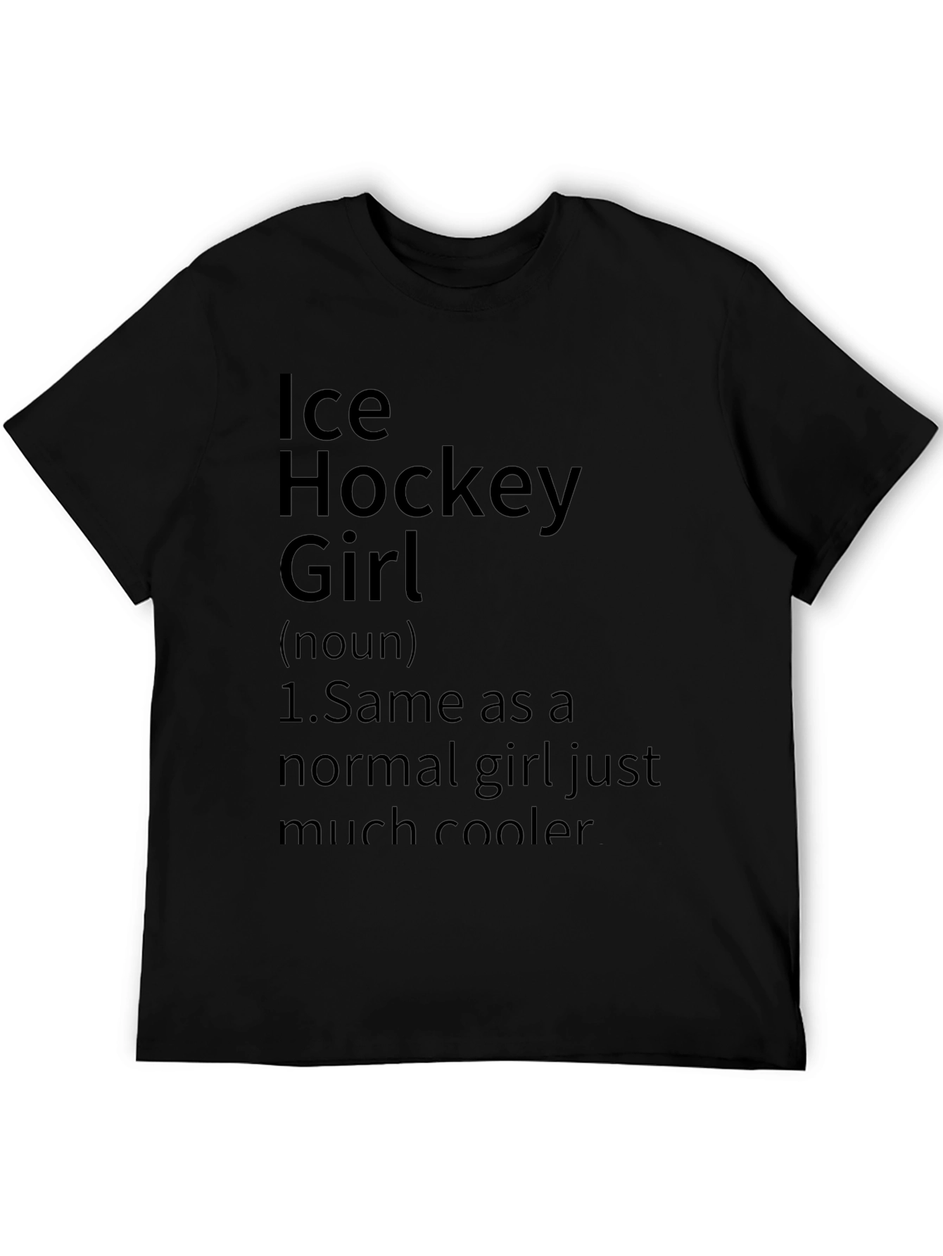 Ice Hockey Girl T-Shirt - Cool Definition