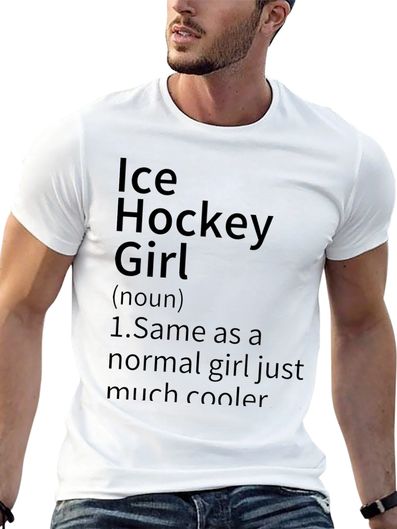 Ice Hockey Girl T-Shirt - Cool Definition