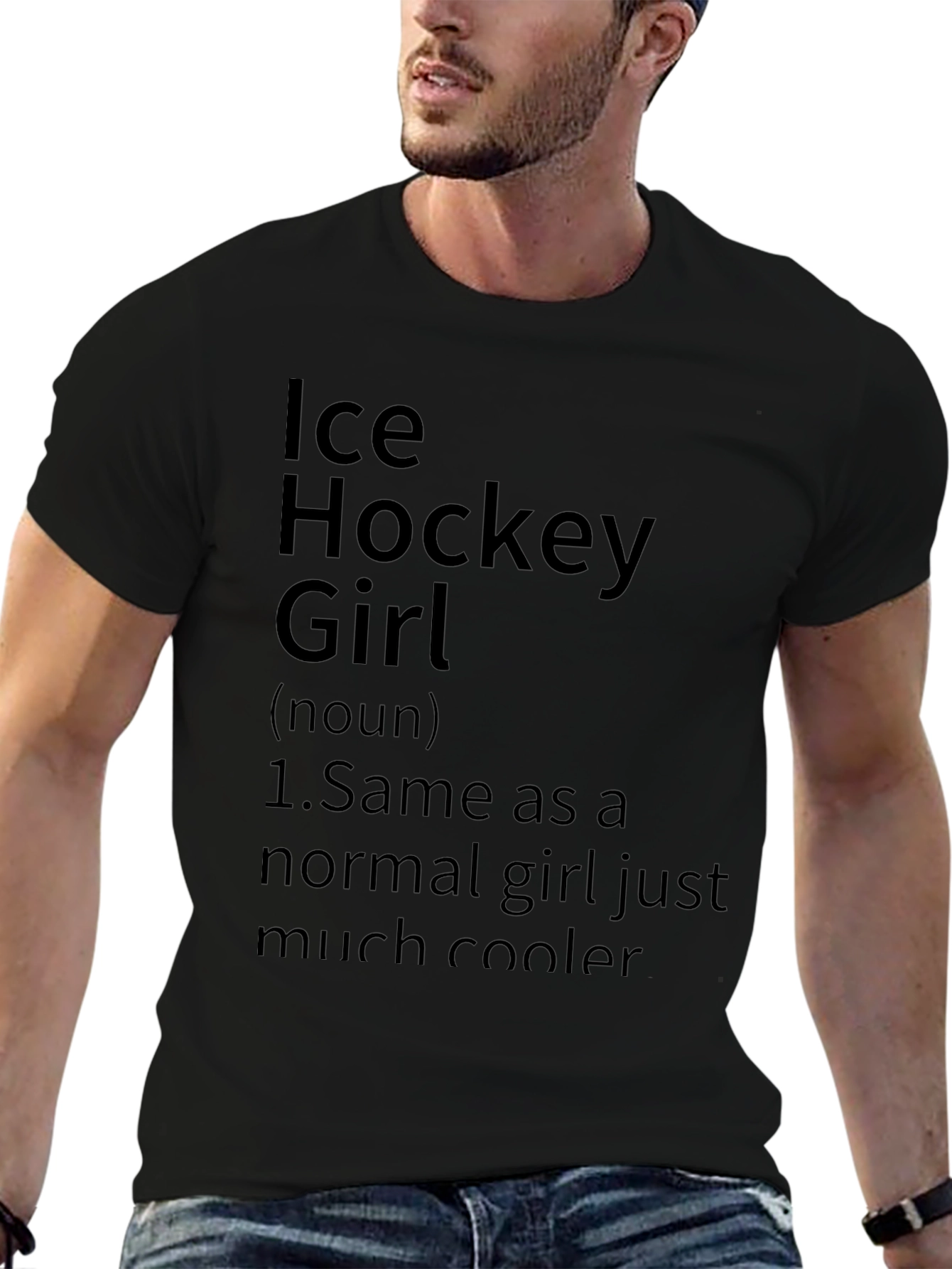 Ice Hockey Girl T-Shirt - Cool Definition