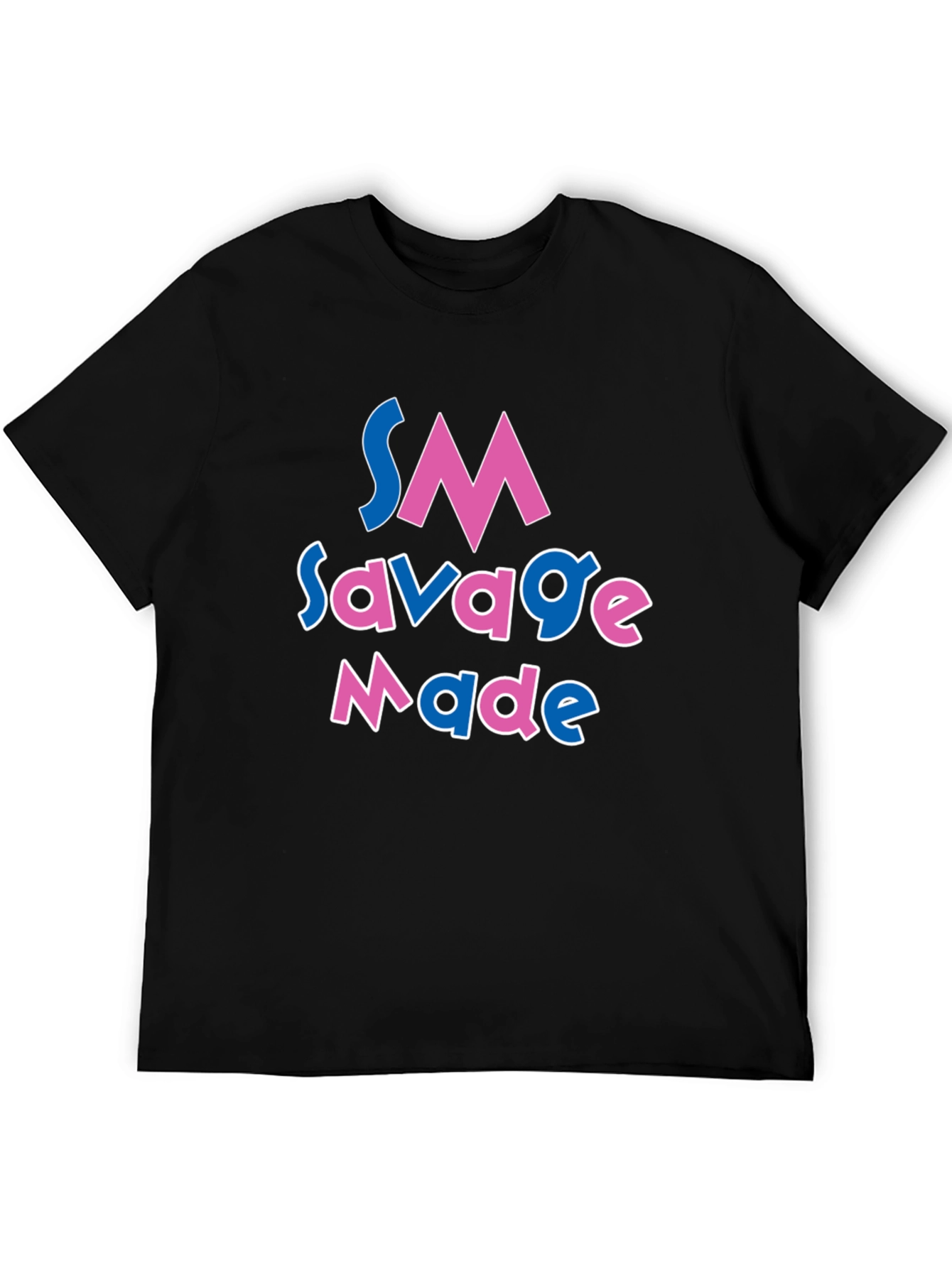 SM Savage Made Graphic T-Shirt - Black
