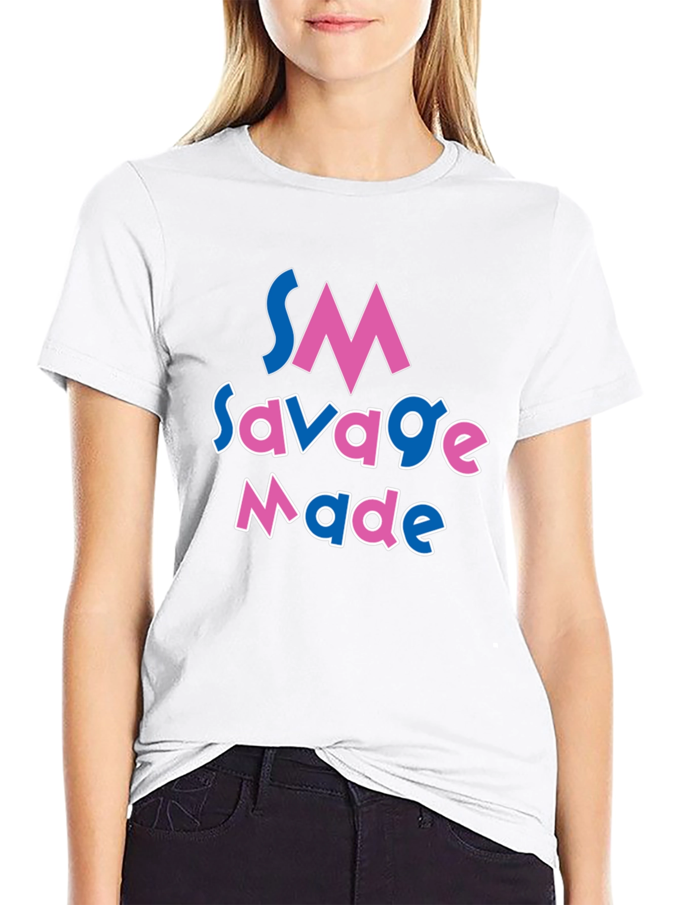 SM Savage Made Graphic T-Shirt - Black