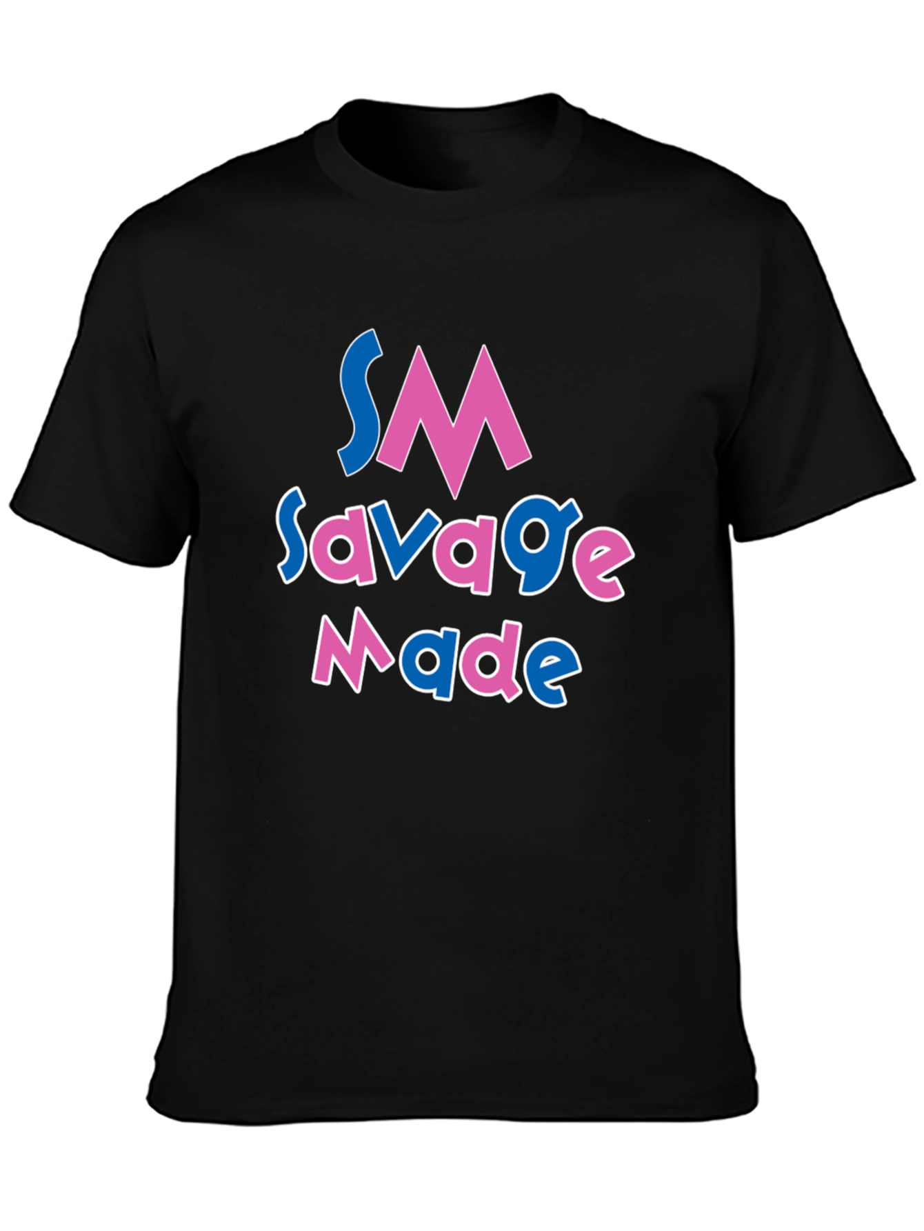 SM Savage Made Graphic T-Shirt - Black