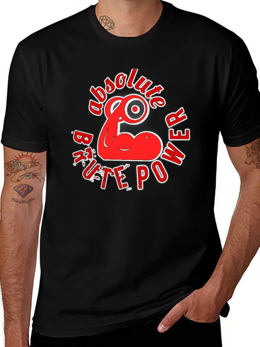 Absolute Power T-Shirt - Black Red Graphic Design