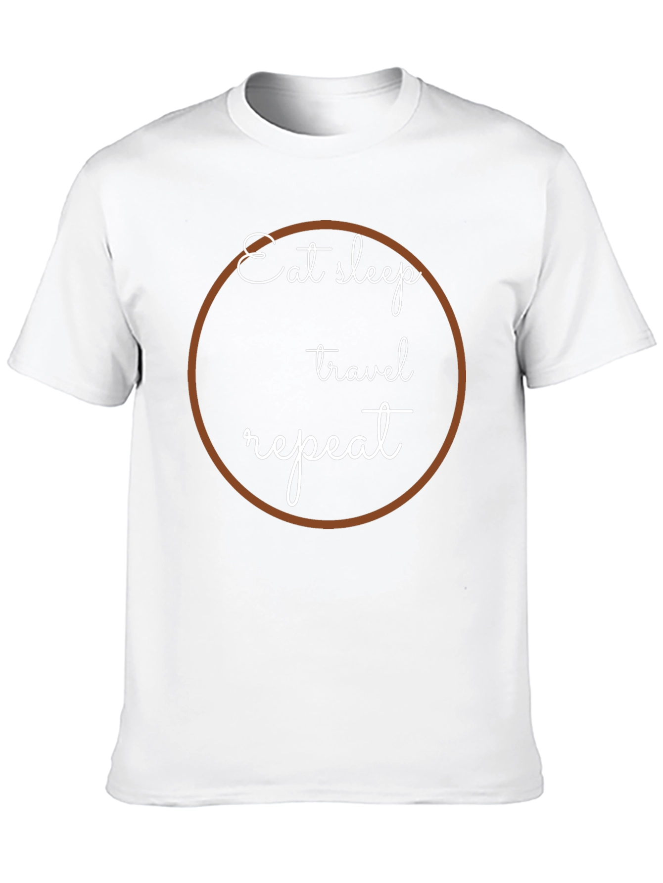 Eat Sleep Travel Repeat Graphic Tee - Black