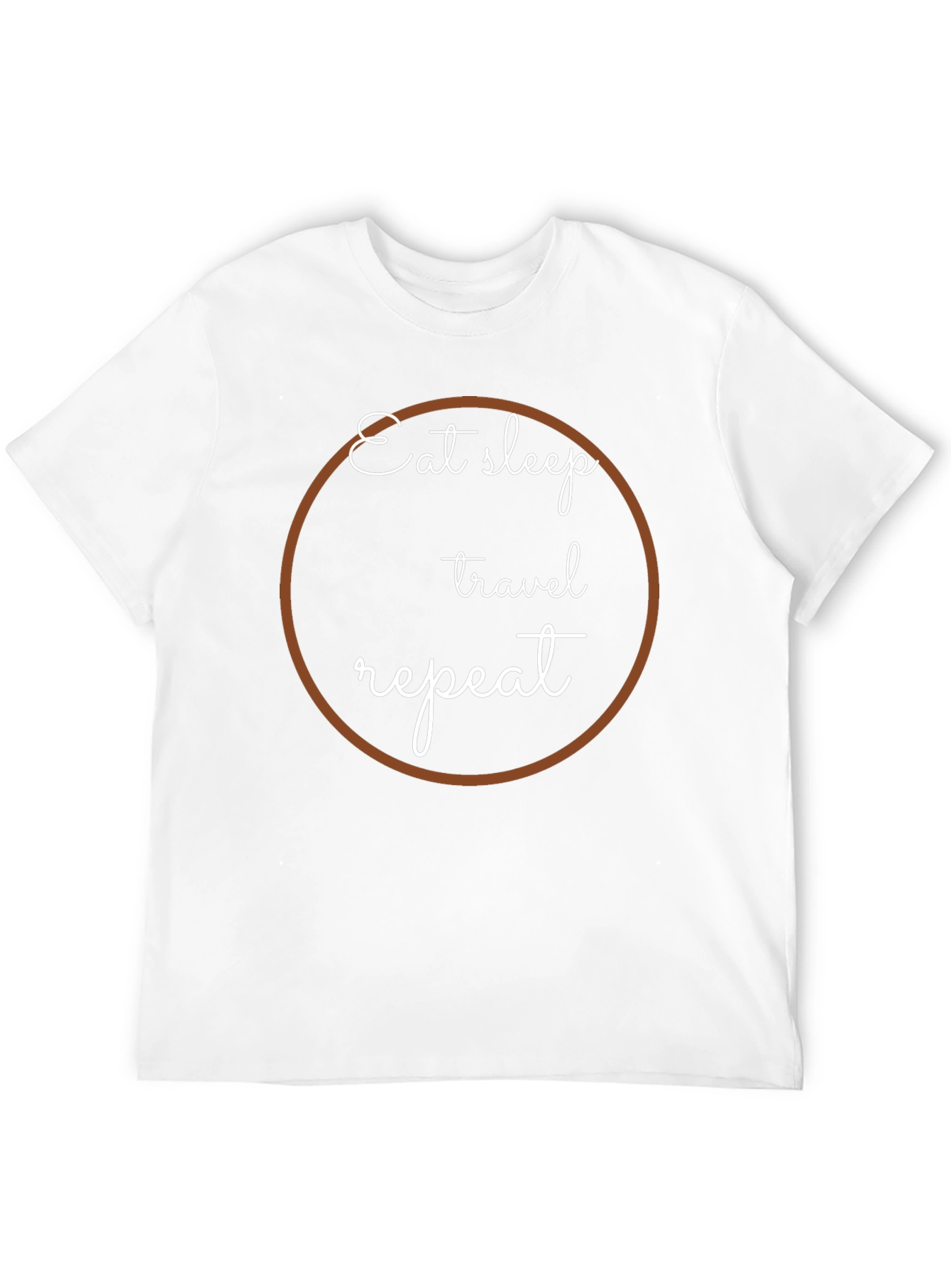 Eat Sleep Travel Repeat Graphic Tee - Black