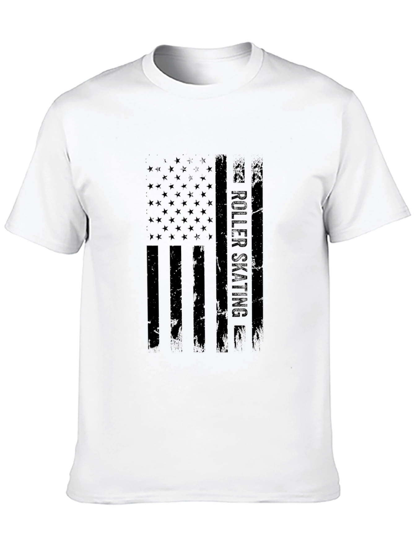 Roller Skating American Flag T-Shirt