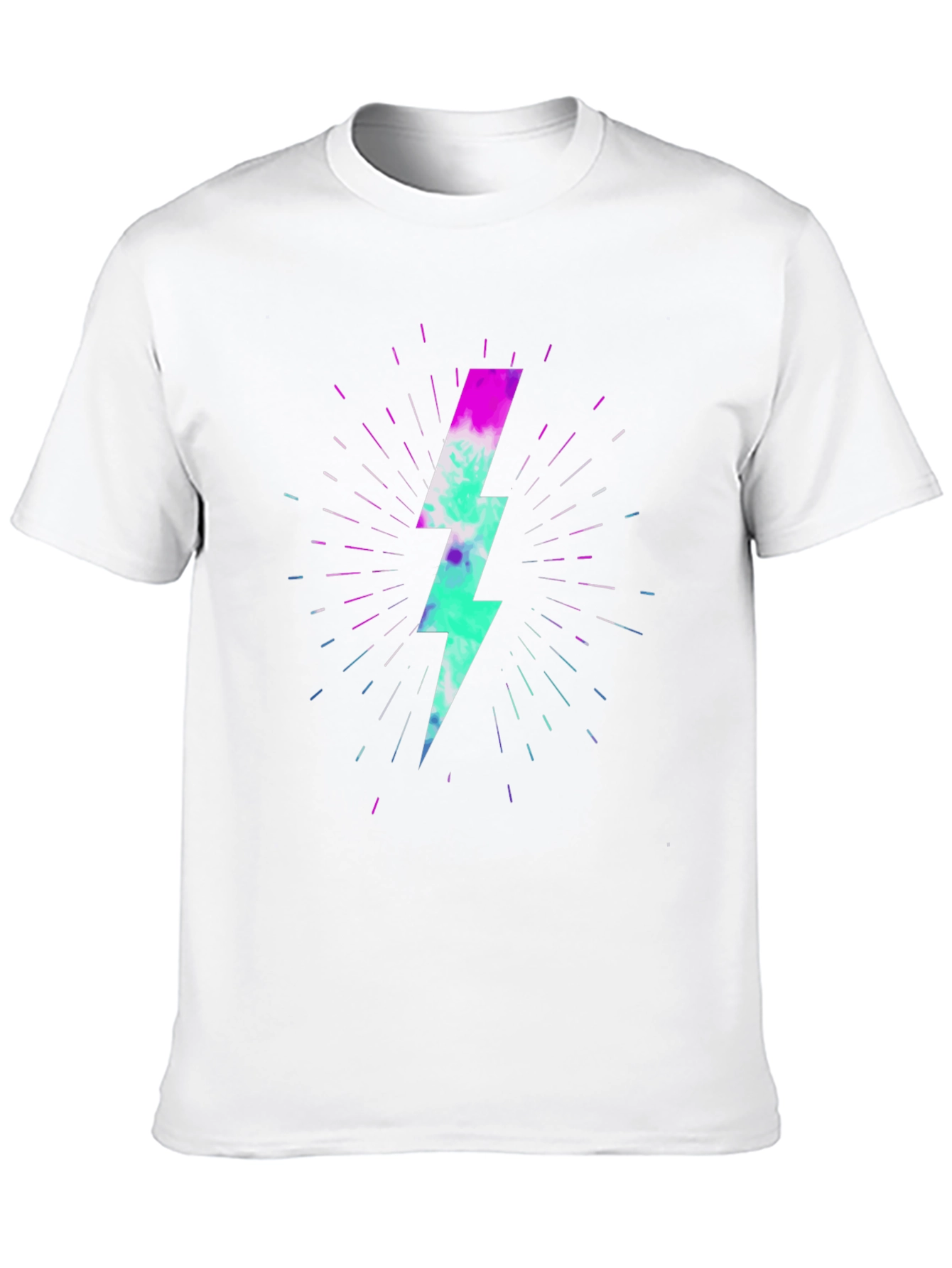 Lightning Bolt Graphic Black T-Shirt